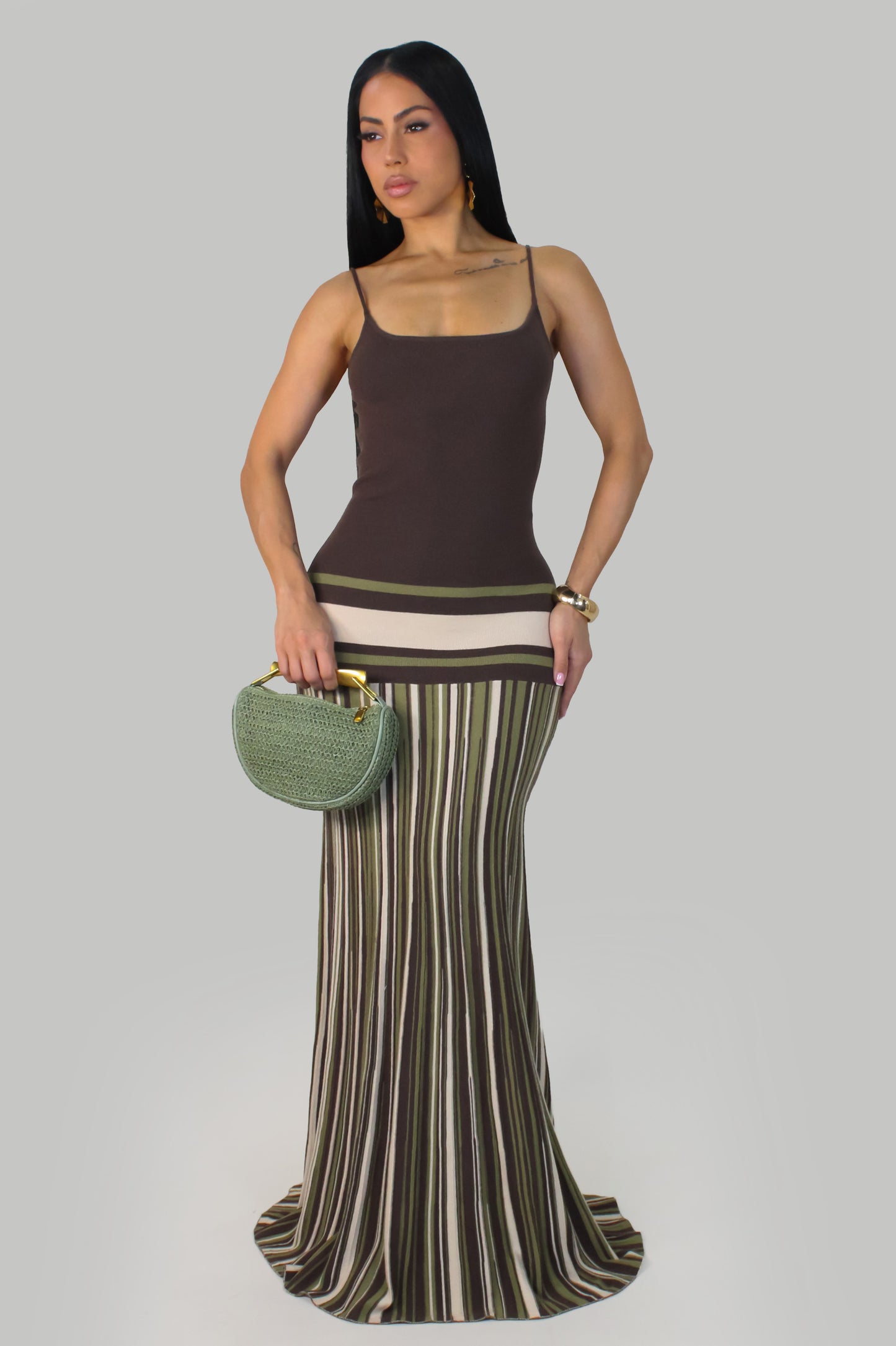 Riviera Dress -Brown
