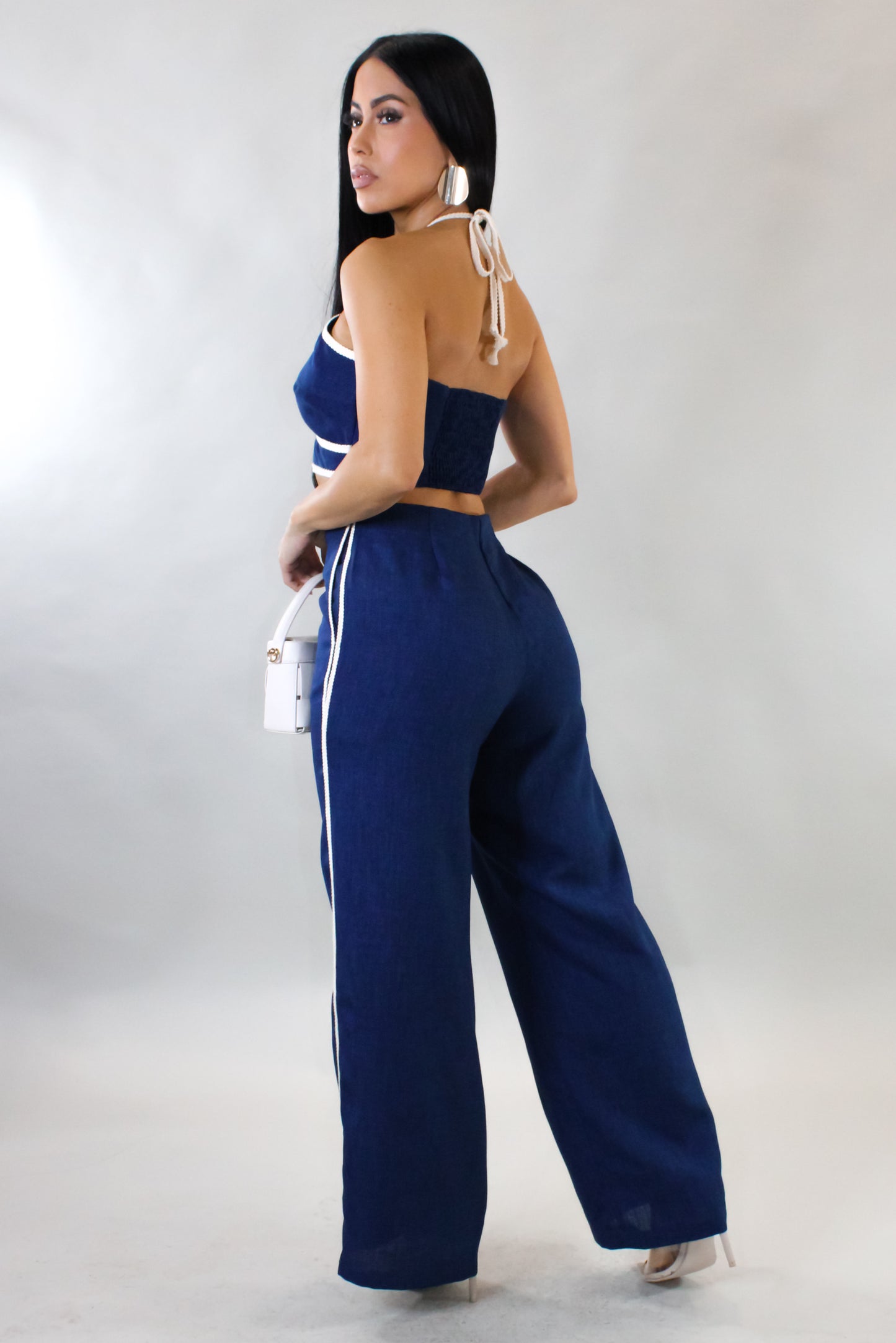 Like A Reward Pant Set - Blue
