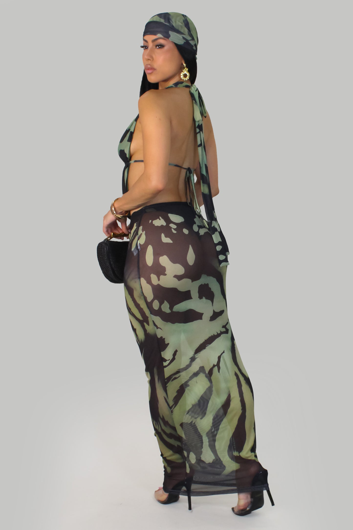 Ivy Dream Skirt Set- Green