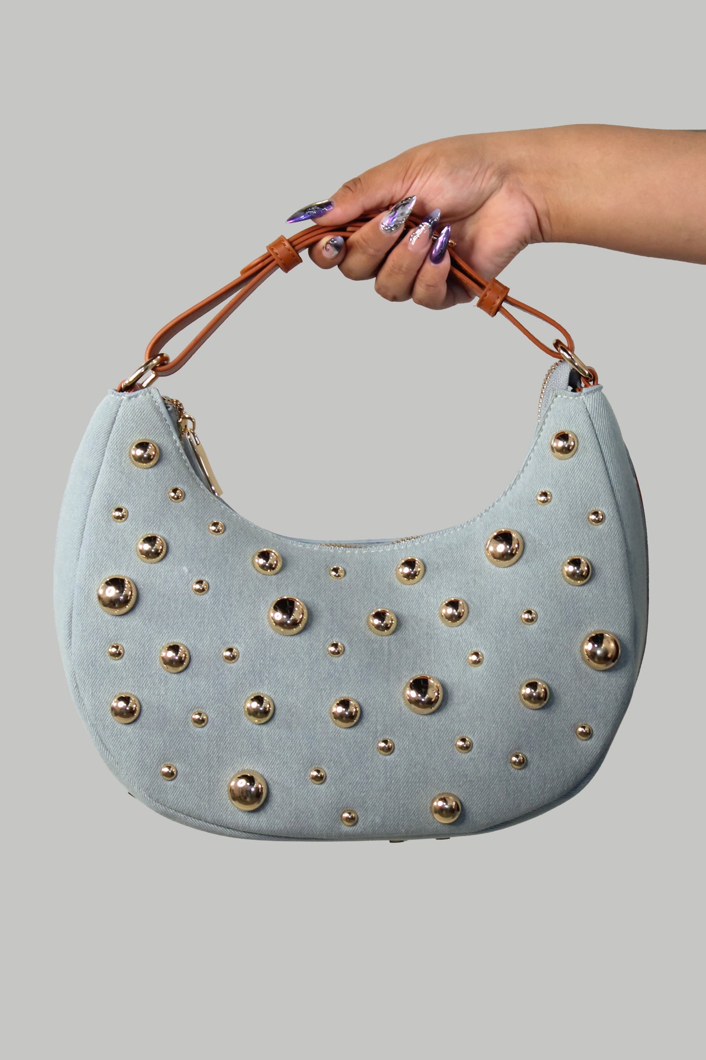 So Much Love Purse - Denim-Light