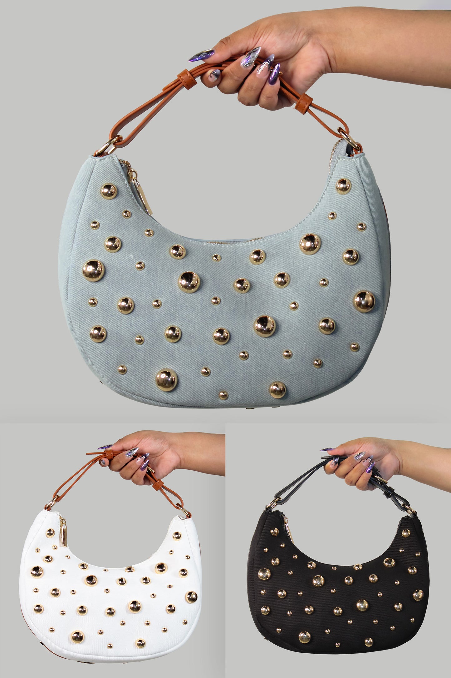 So Much Love Purse - Denim-Black