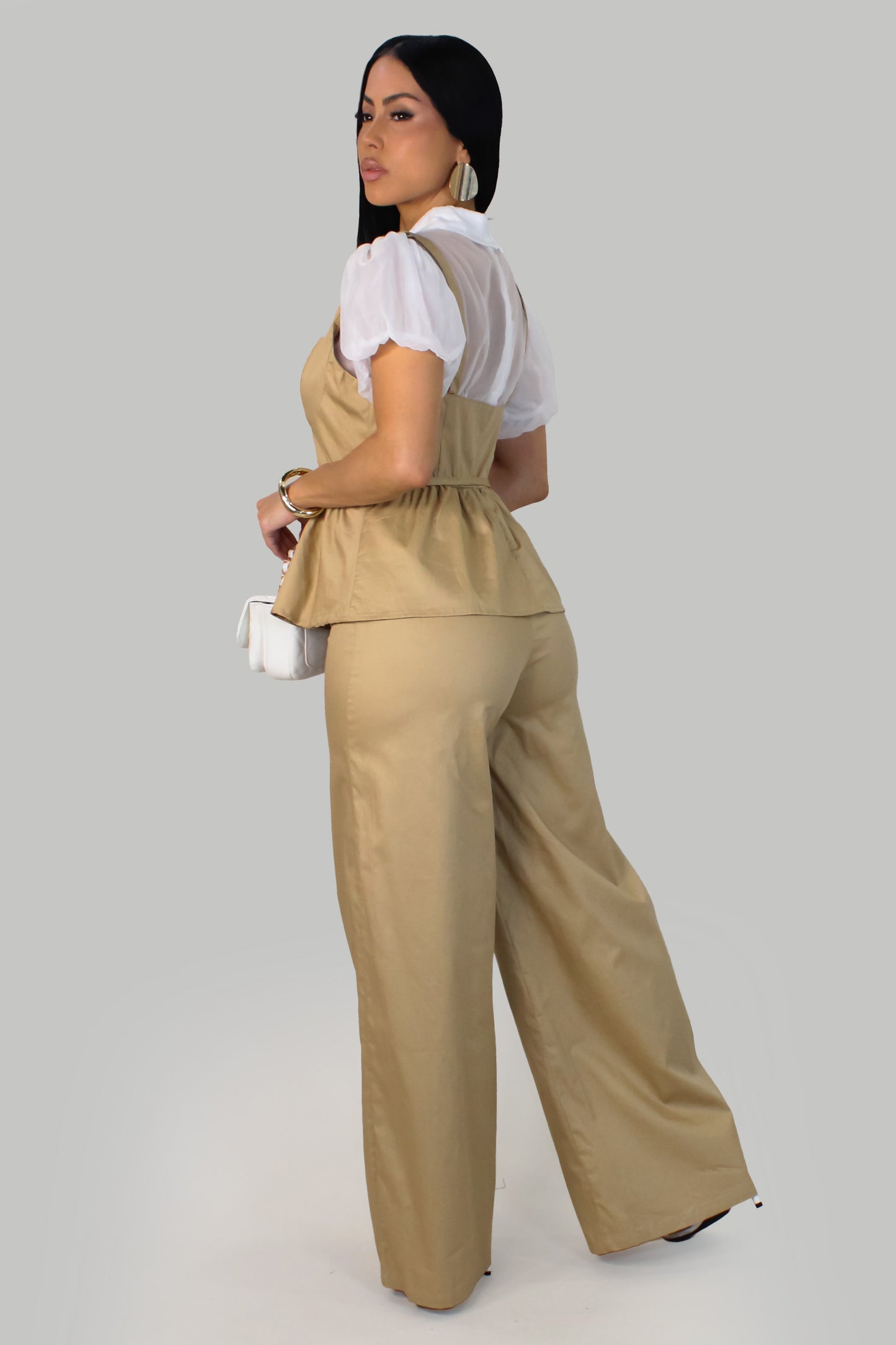 Daylight Bliss Pant Set -Khaki
