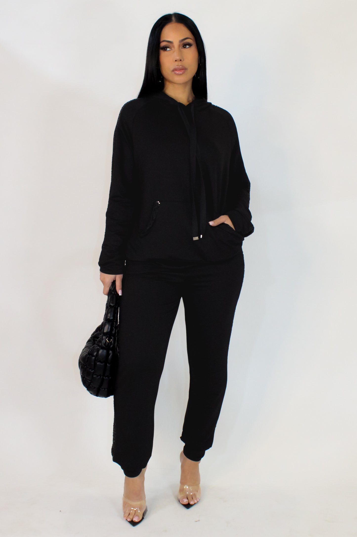 Been Here Before Pant Set - Black