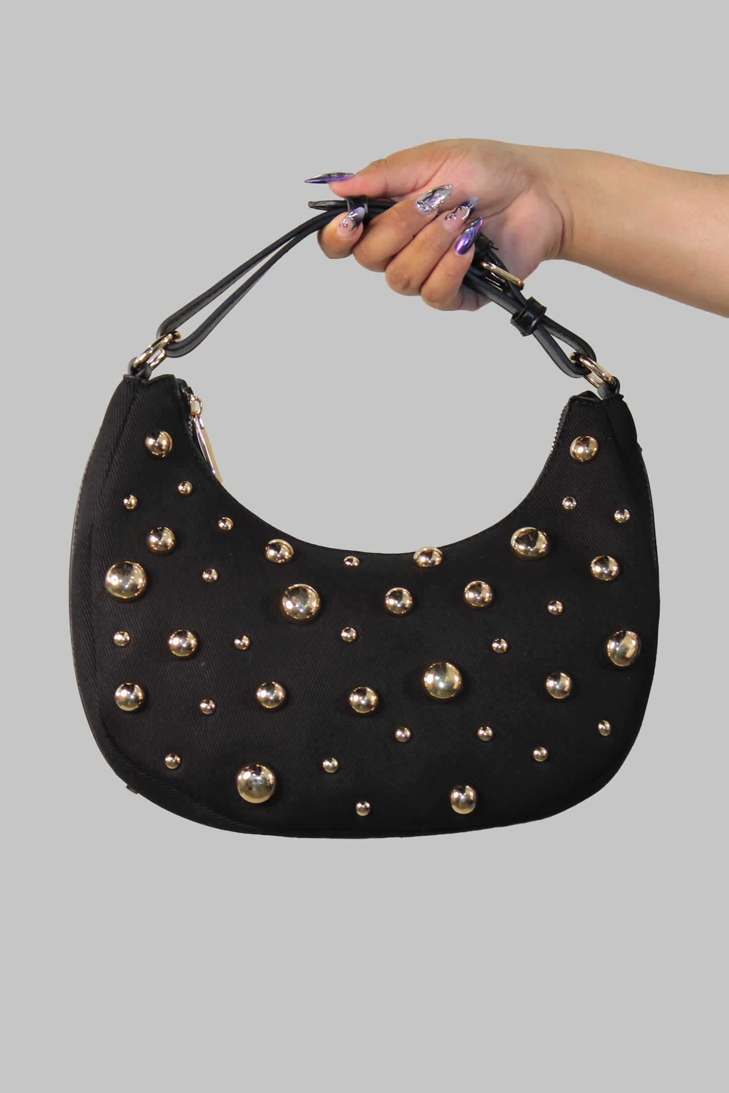 So Much Love Purse - Denim-Black