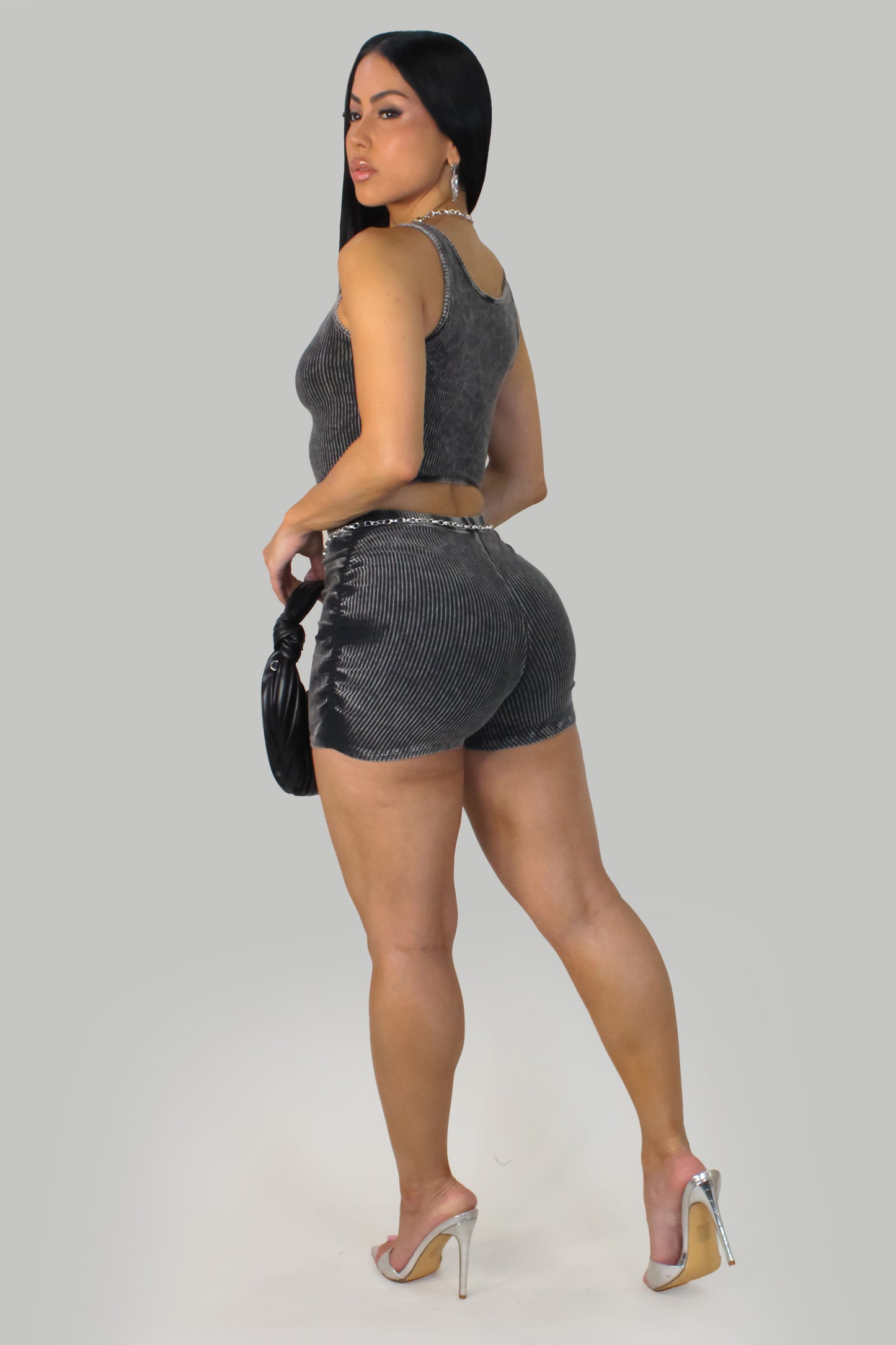 Fresh Day Short Set - Black