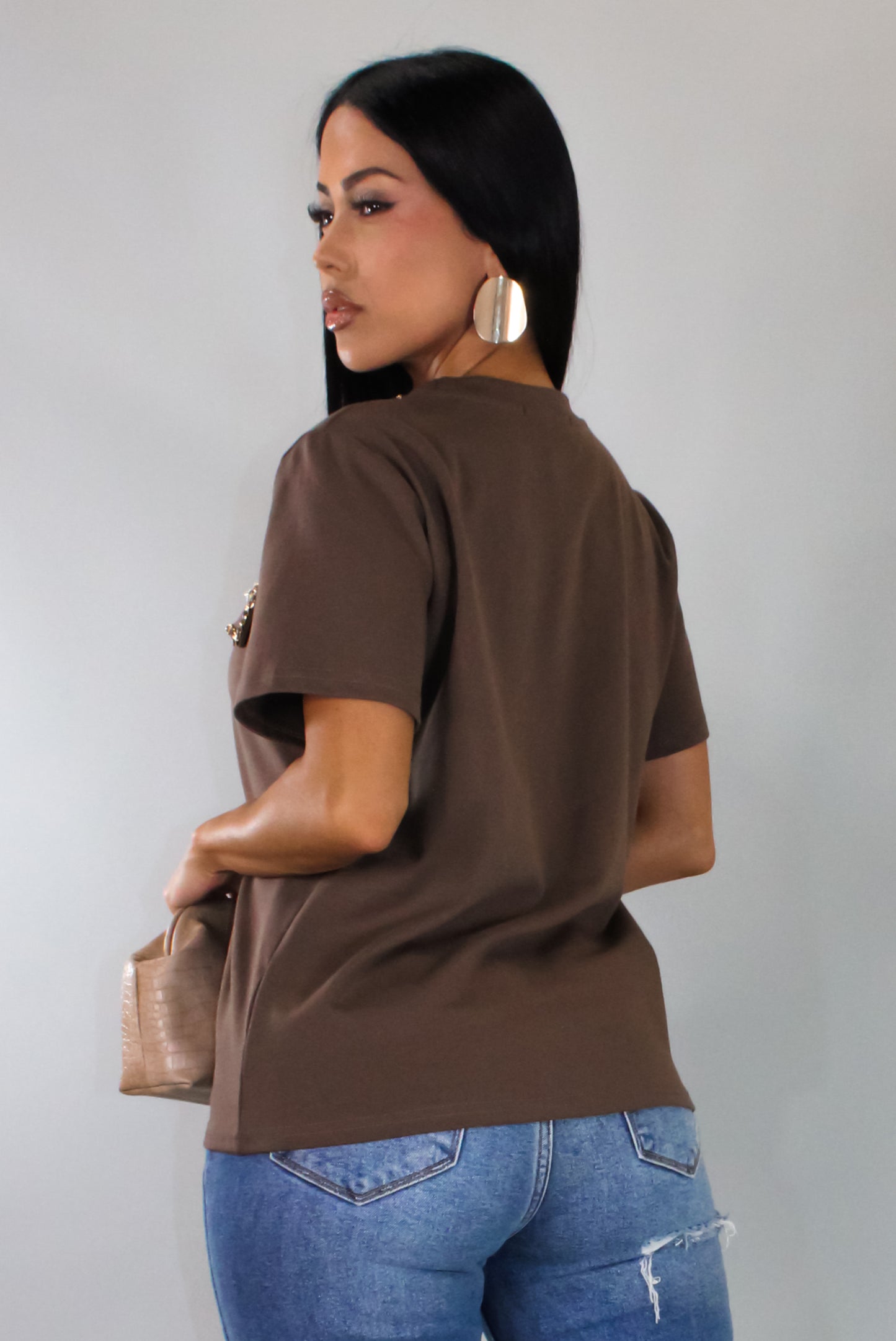Chained Top - Brown