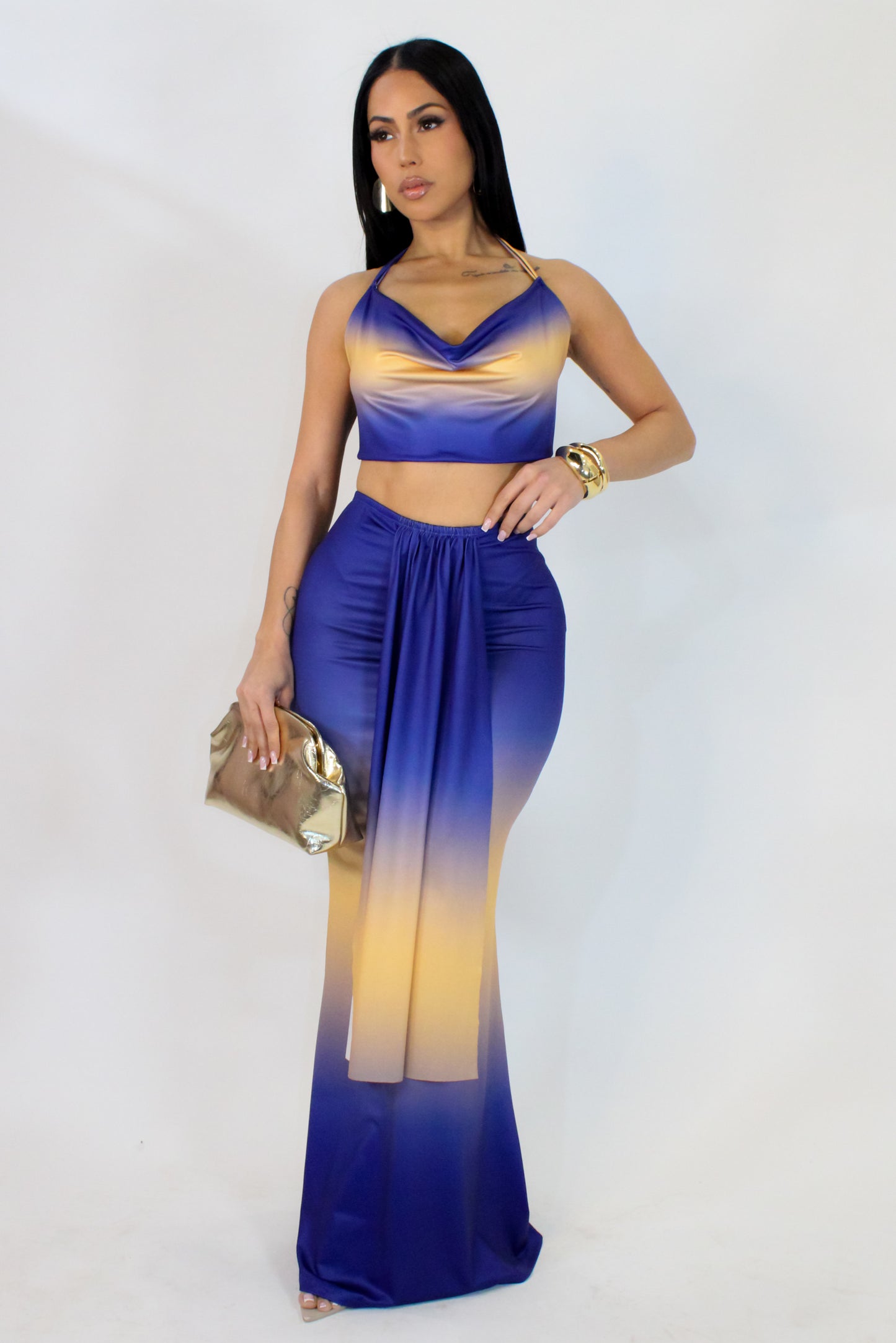 Exclusive Skirt Set - Blue