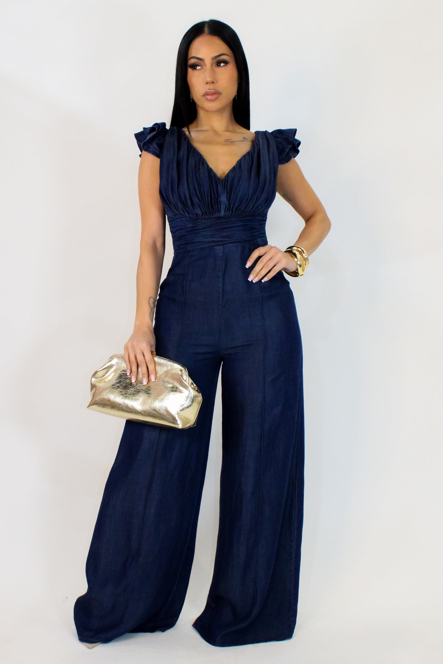 10 Out Of 10 Jumpsuit - Blue