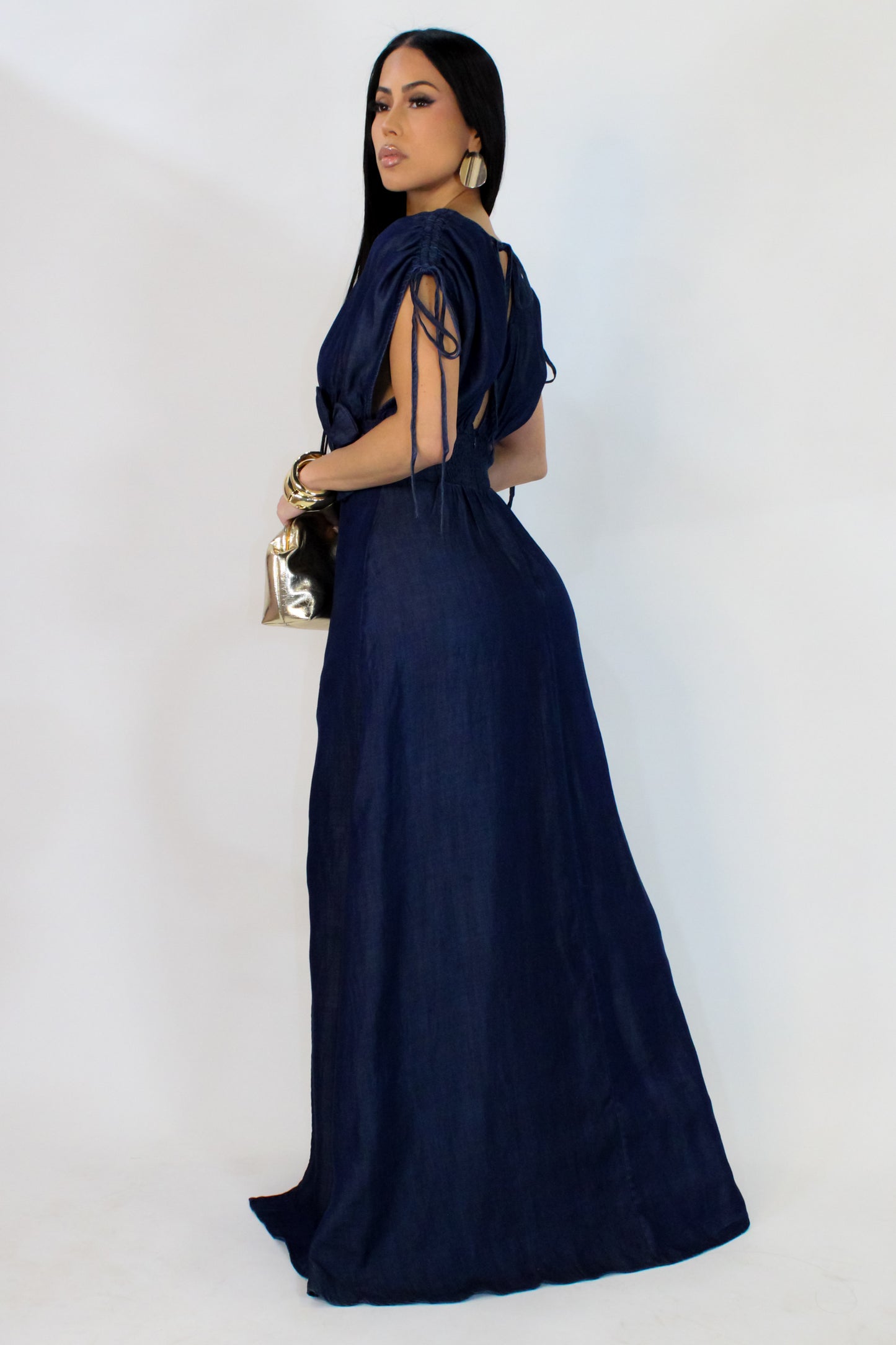 Pick Me Maxi Dress - Denim