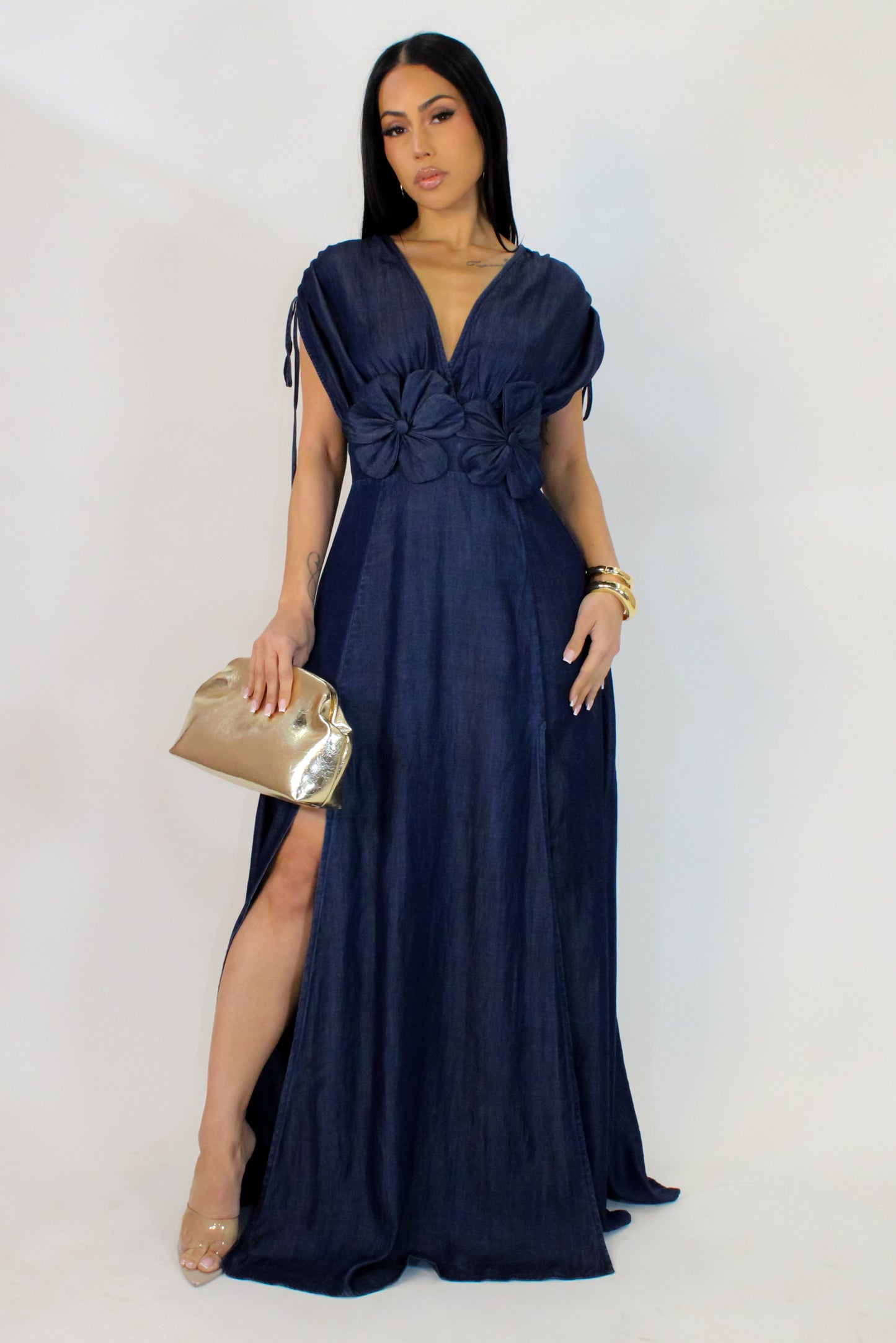 Pick Me Maxi Dress - Denim