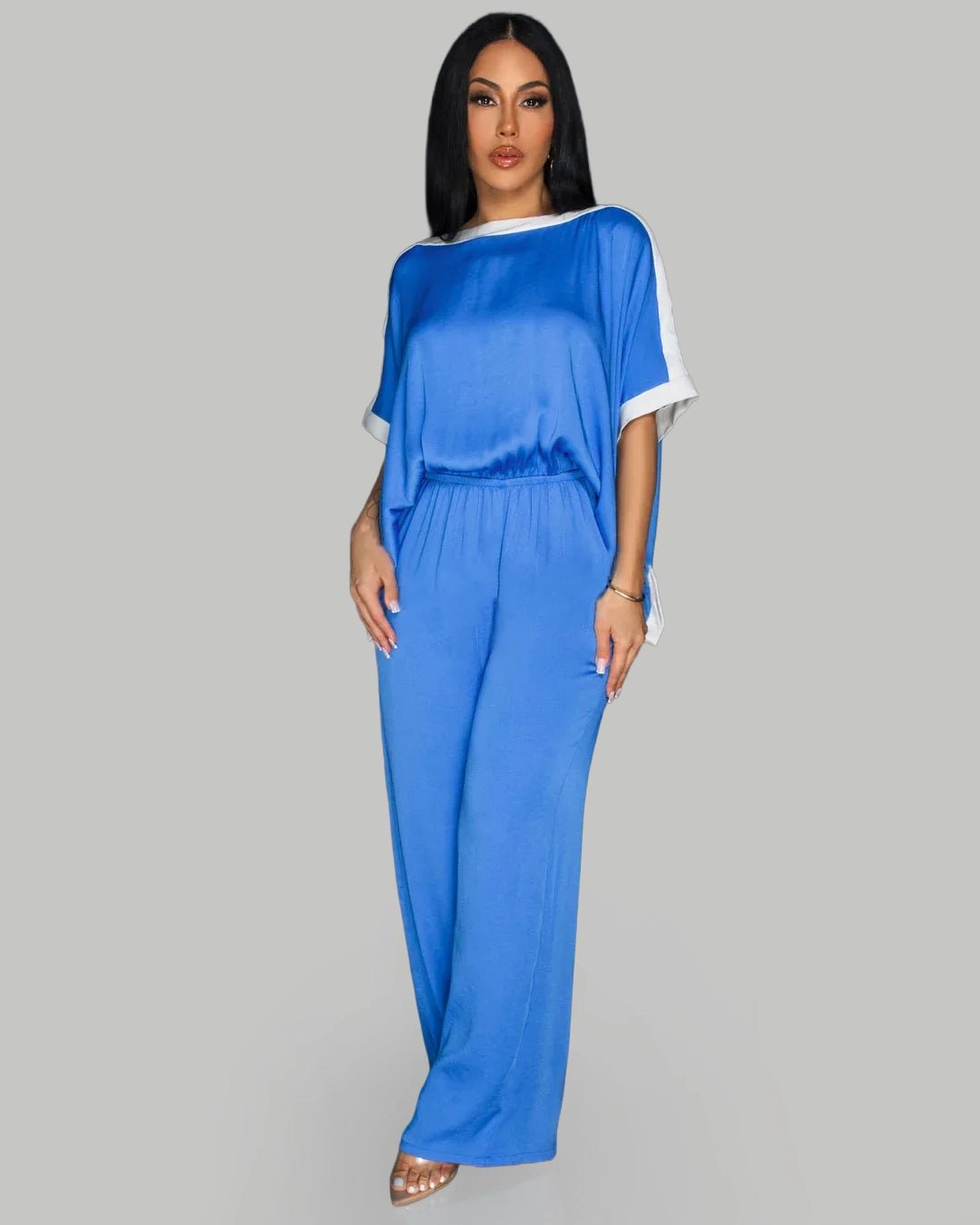 One Step At A Time Pant Set - Blue