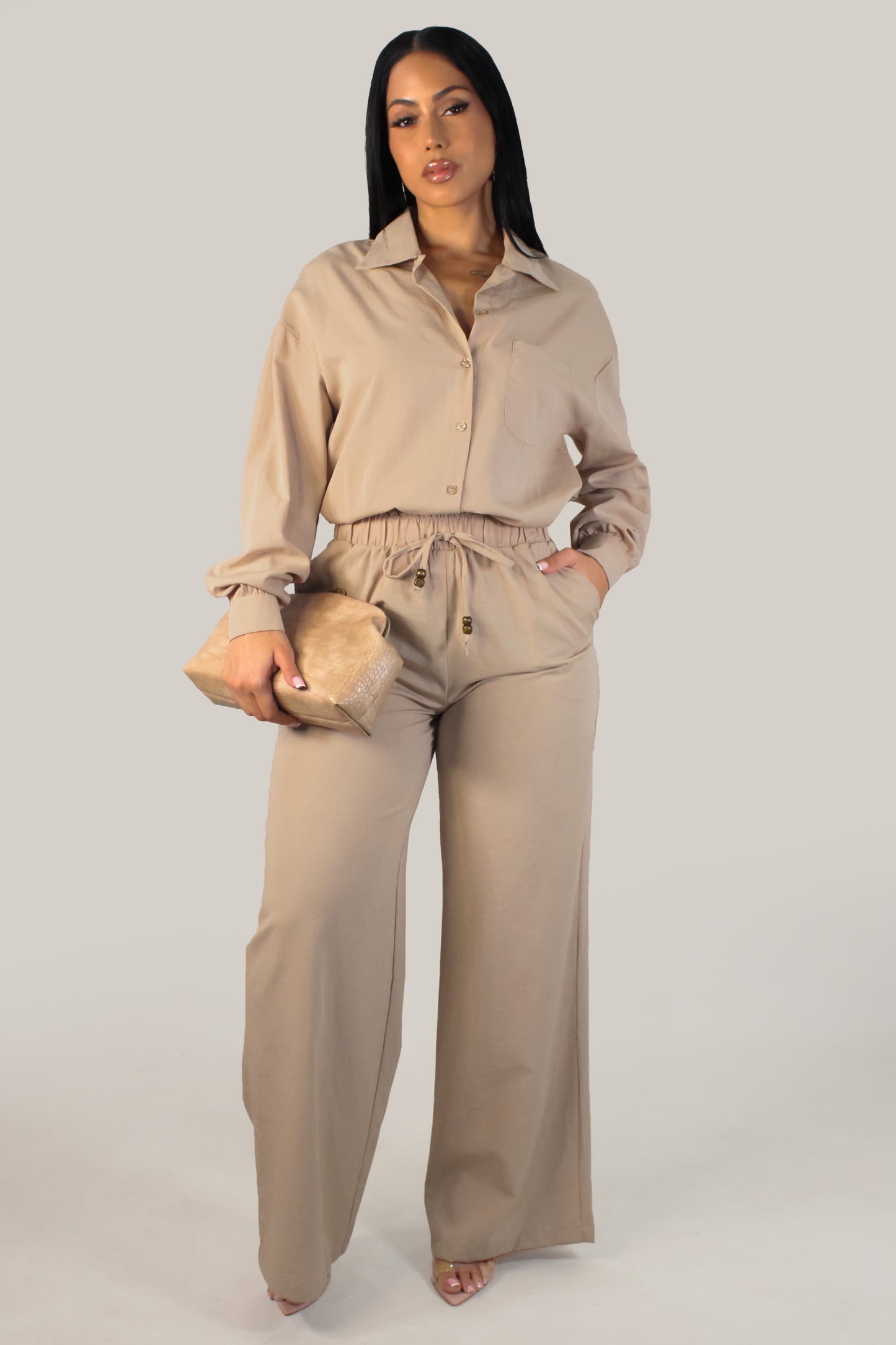 Lauren Pant Set - Cream