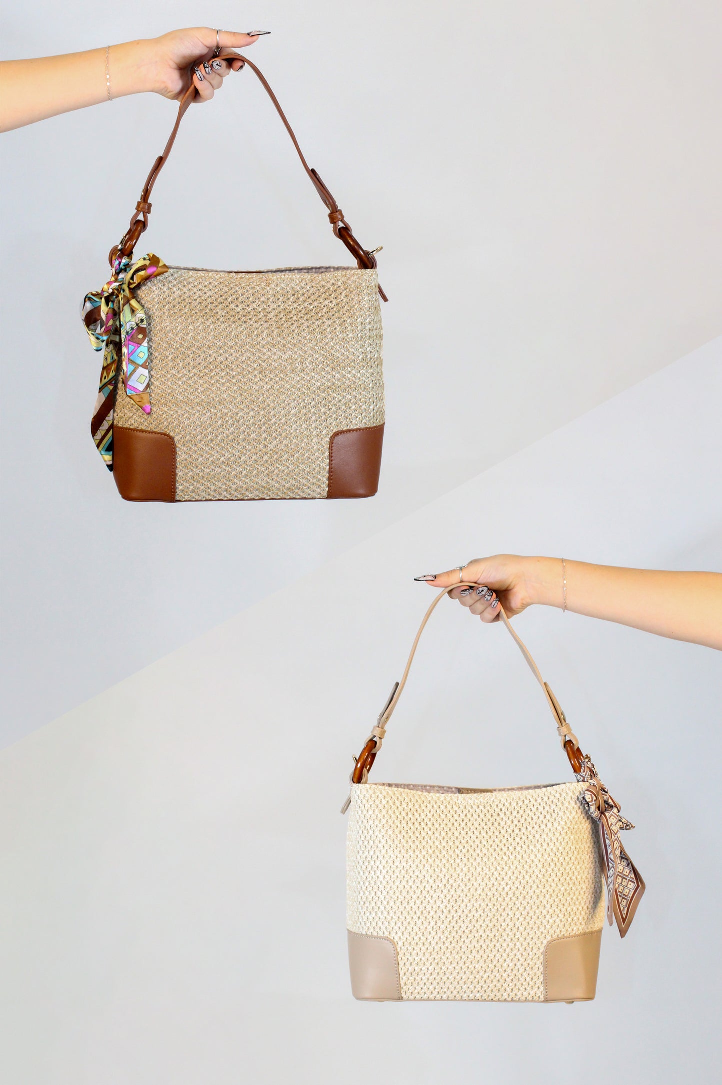 Walk In The Park Purse - Cream - Taupe