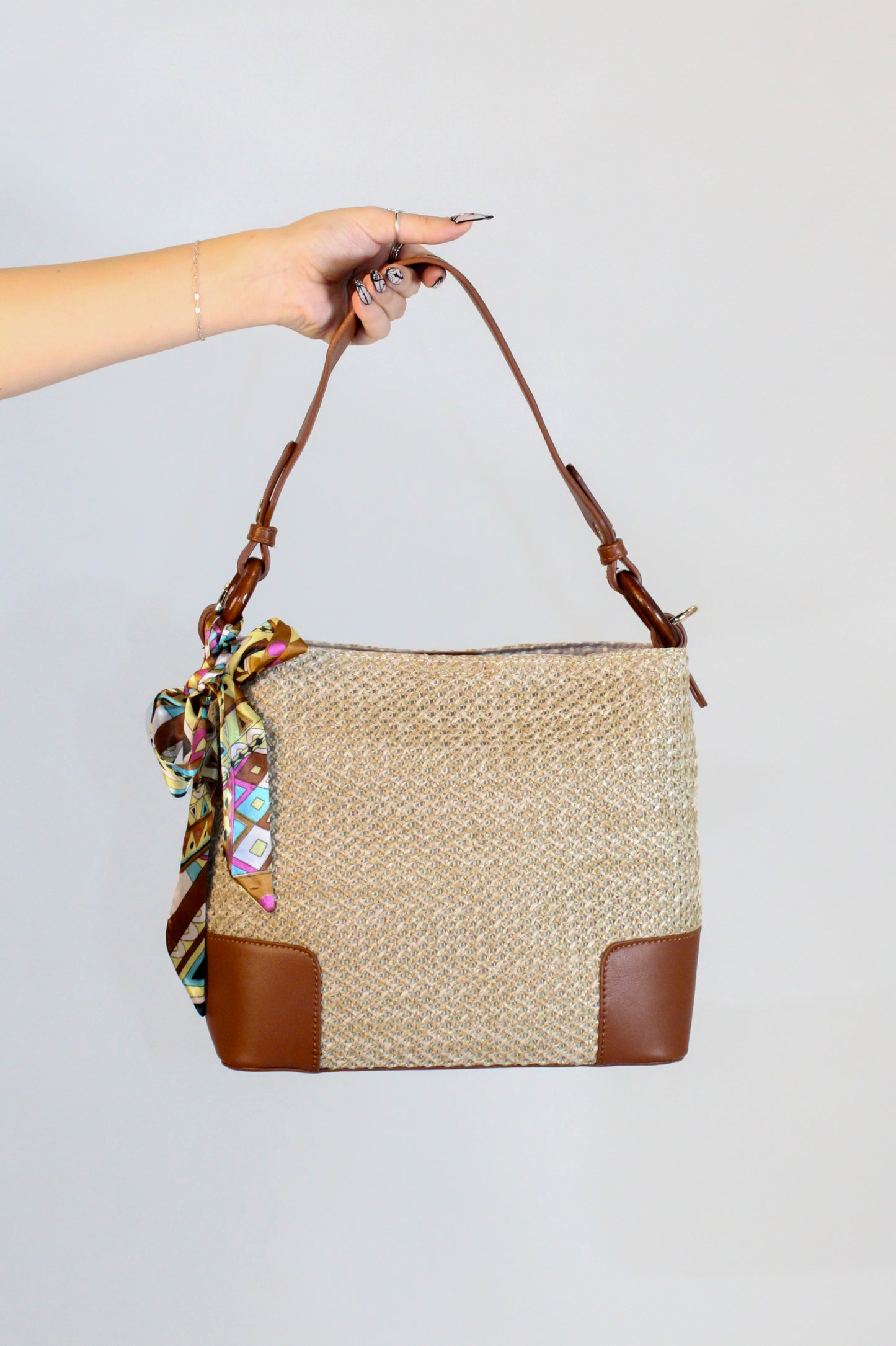 Walk In The Park Purse - Cream - Taupe