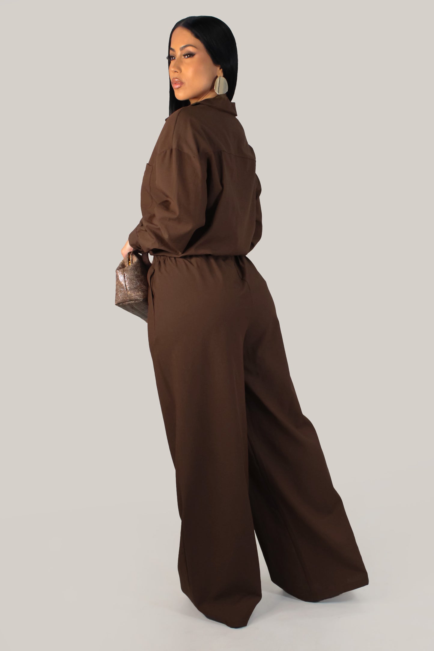Lauren Pant Set - Brown
