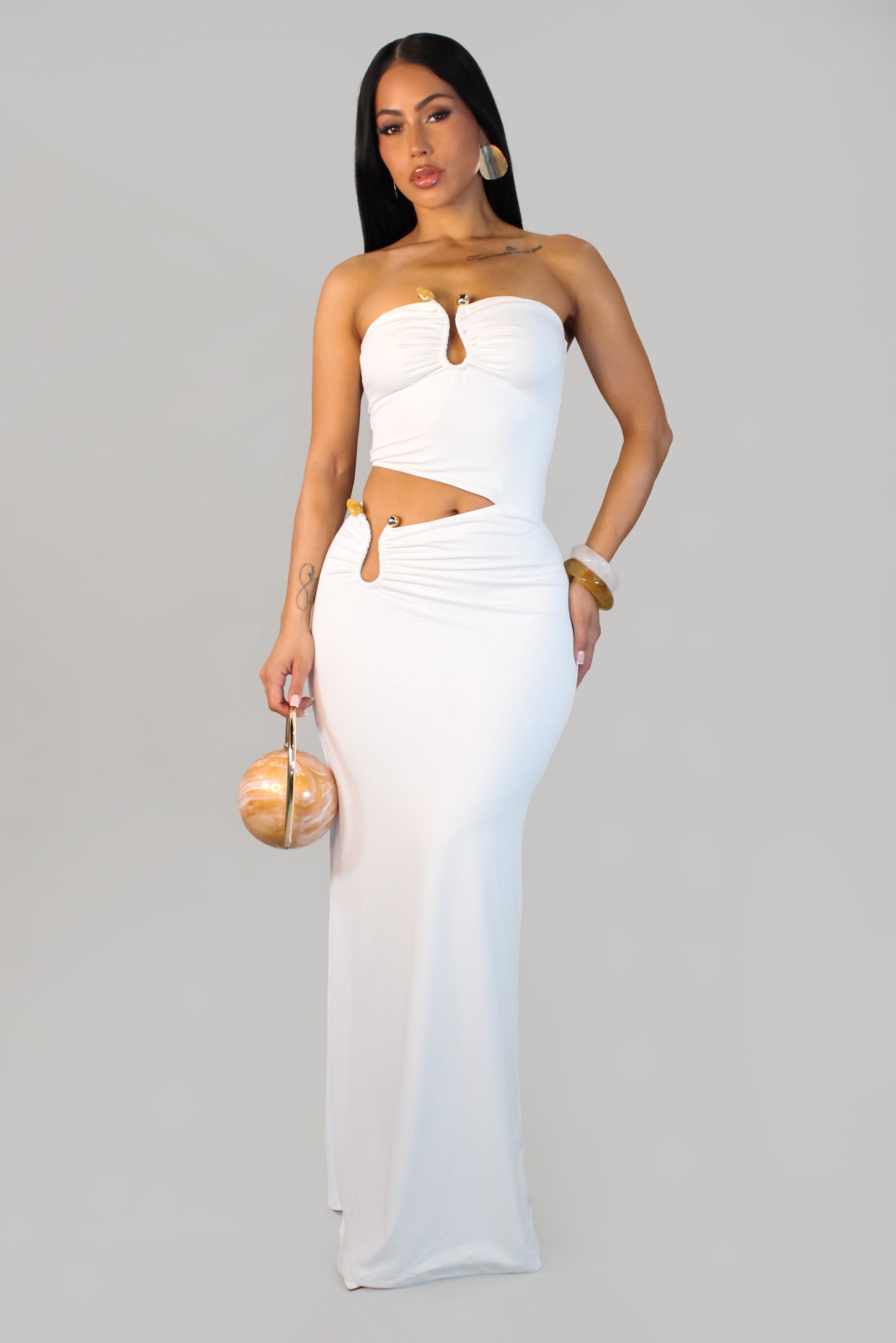 Dancing Under The Sun  Dress - White