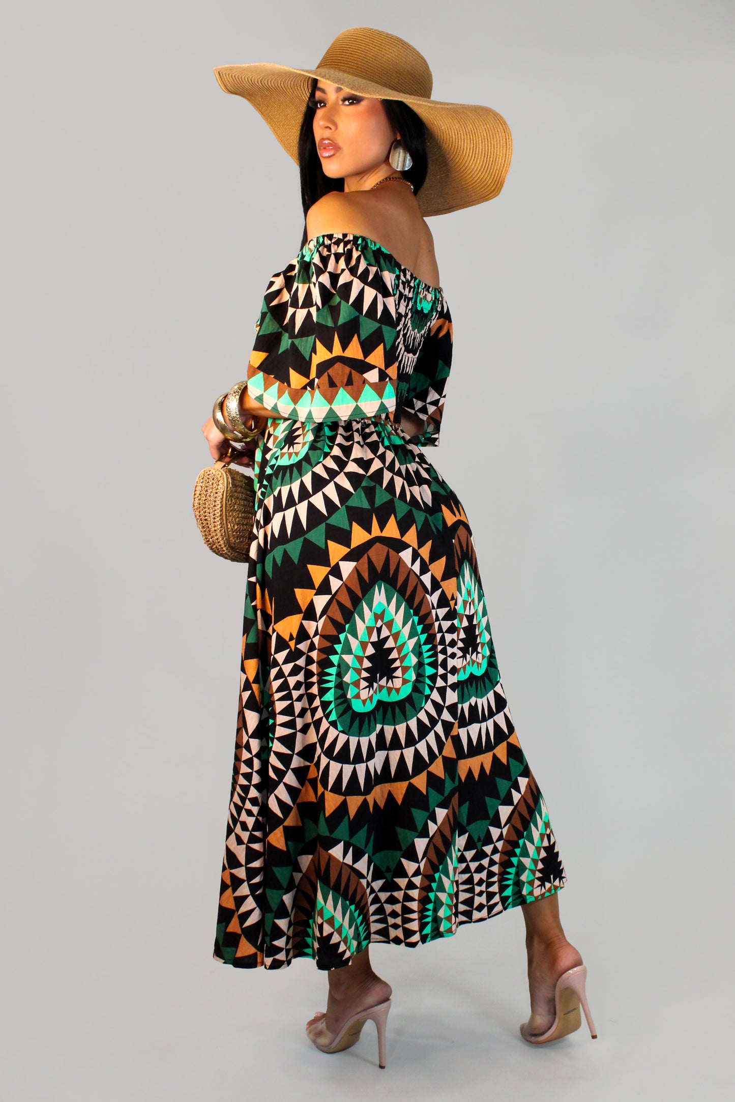 Artistic Vibes Midi Dress - Multi