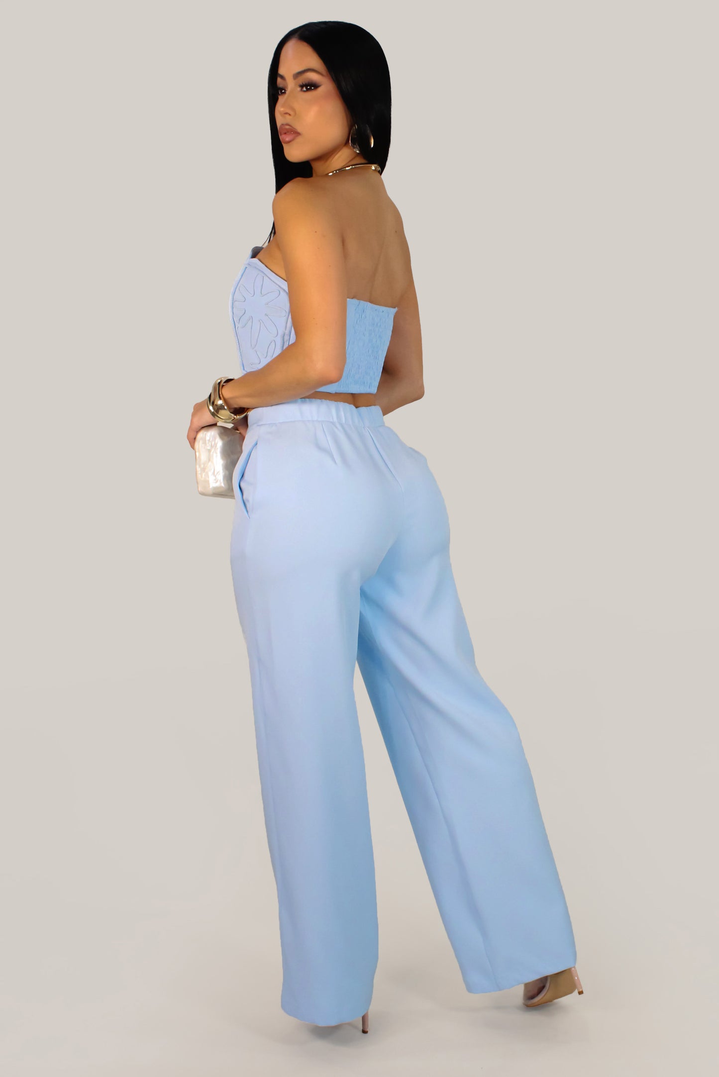 Riviera Pant Set - Blue