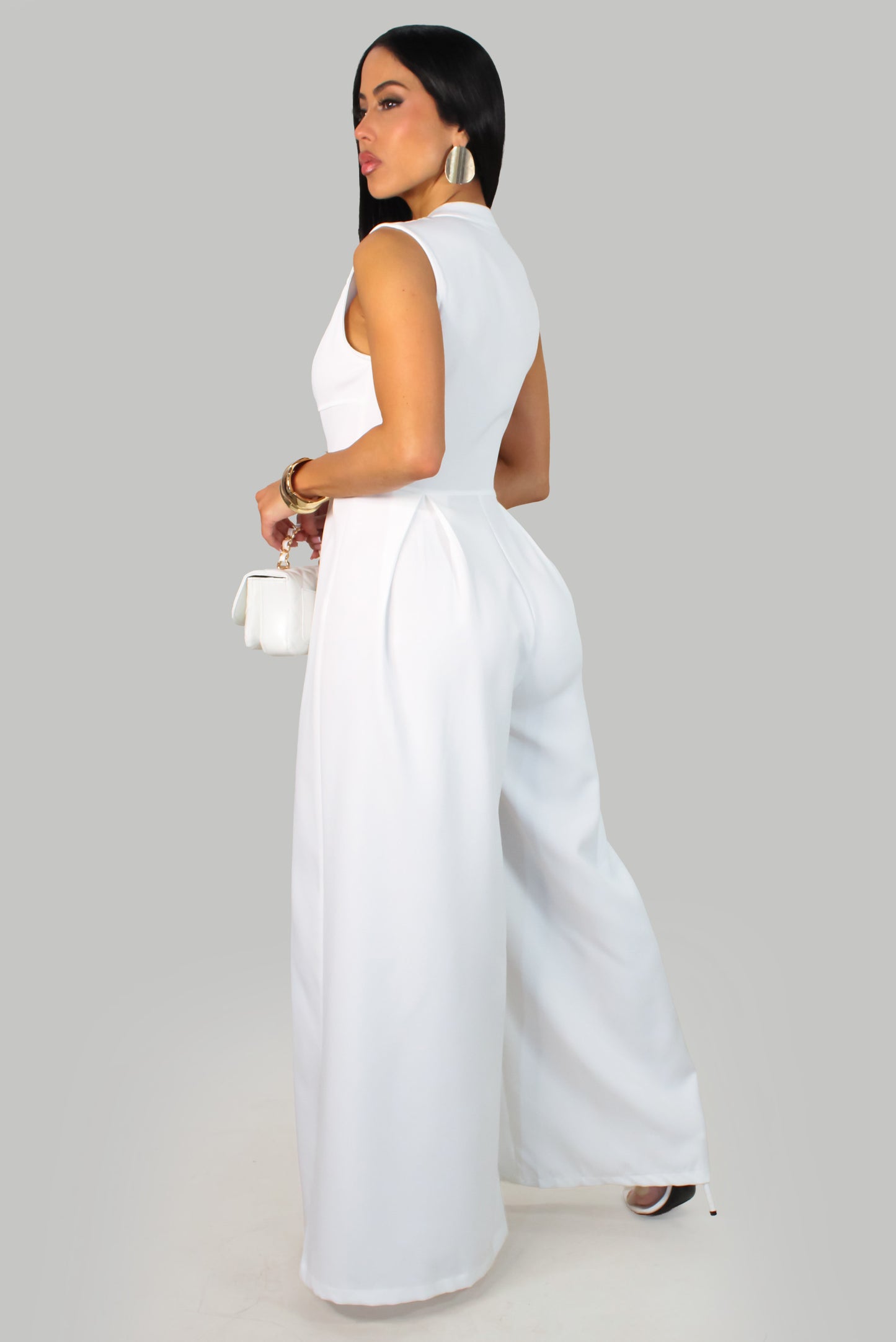 Elaine's  Jumpsuit - White