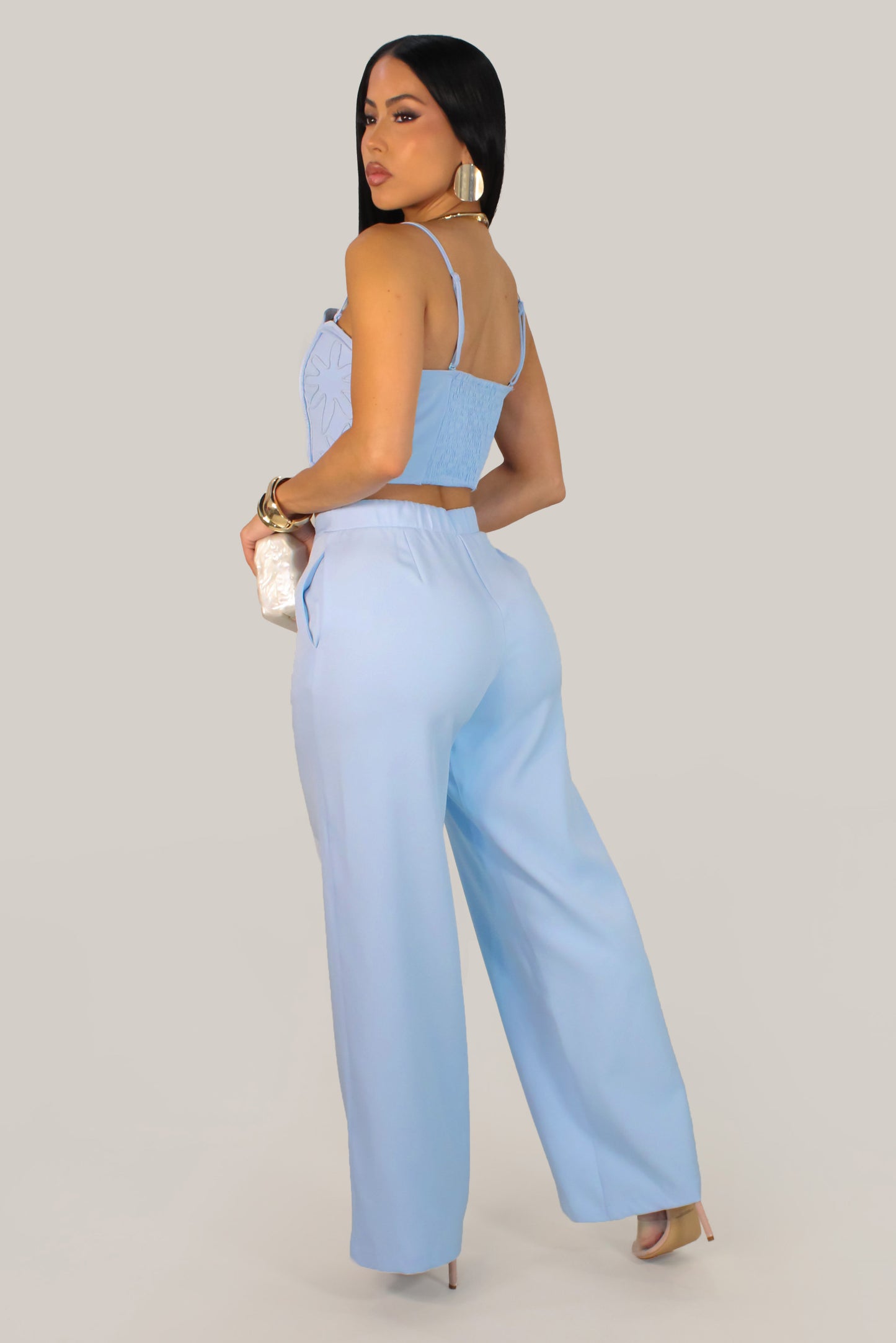 Riviera Pant Set - Blue