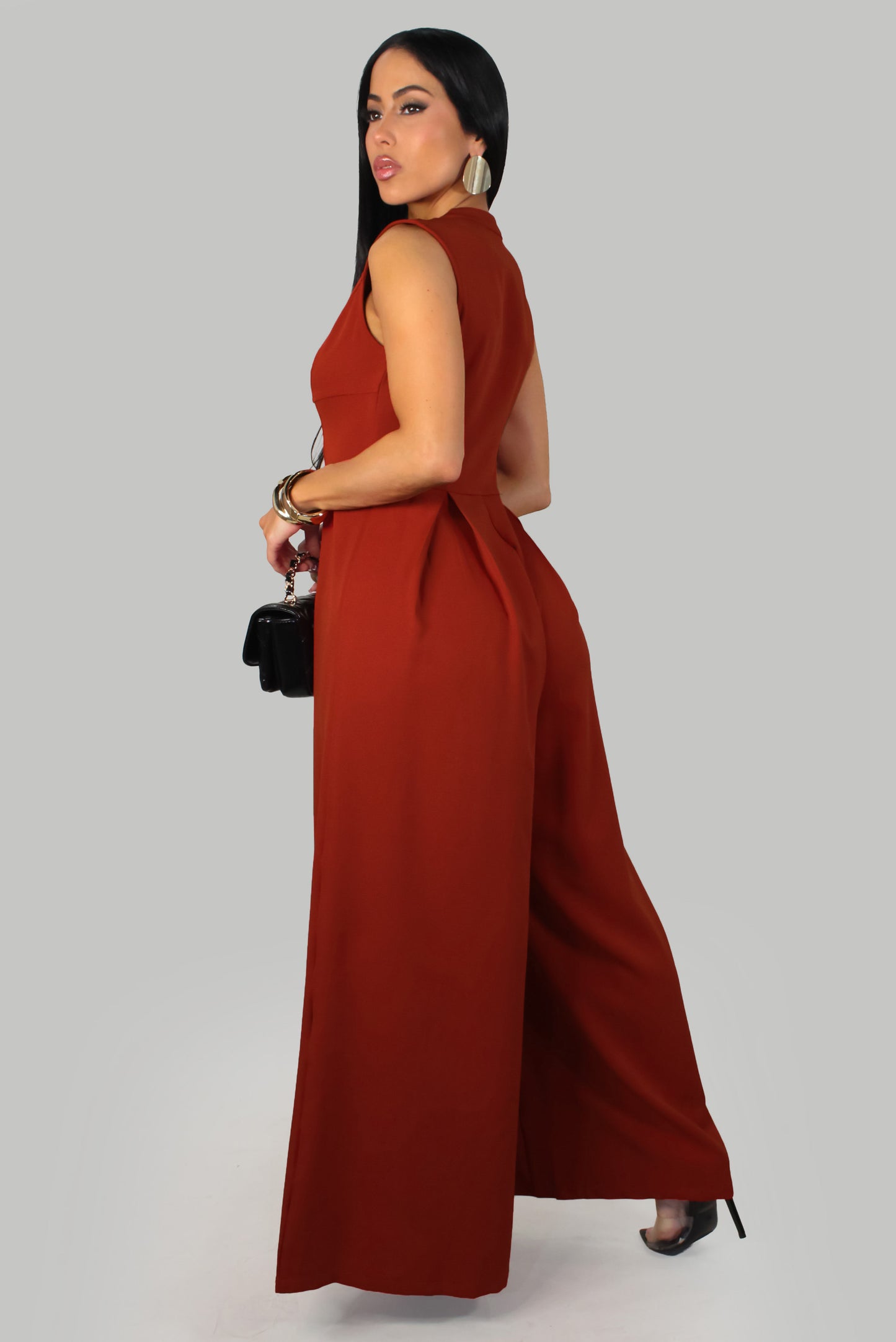 Elaine's  Jumpsuit - Terracota