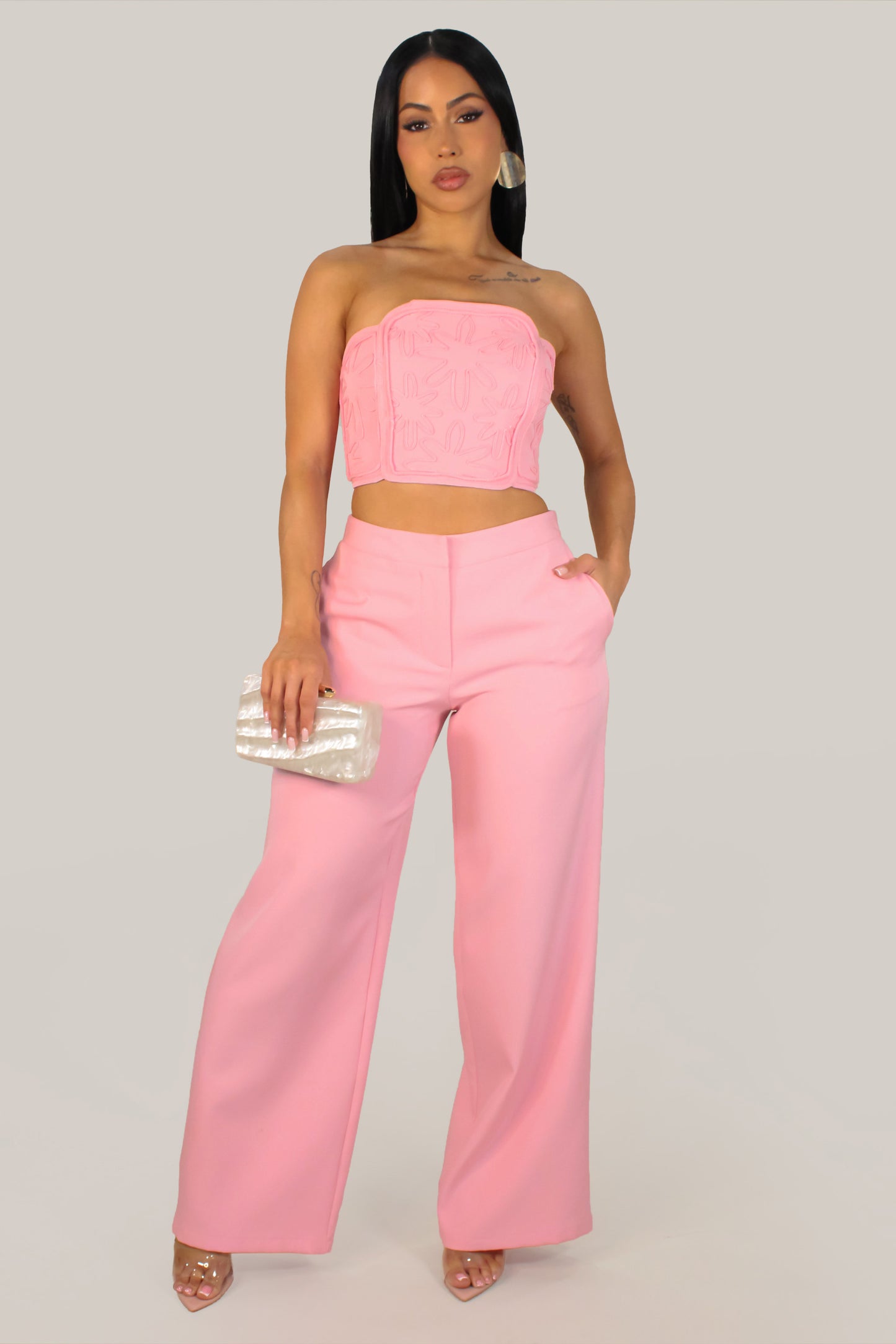 Riviera Pant Set - Pink