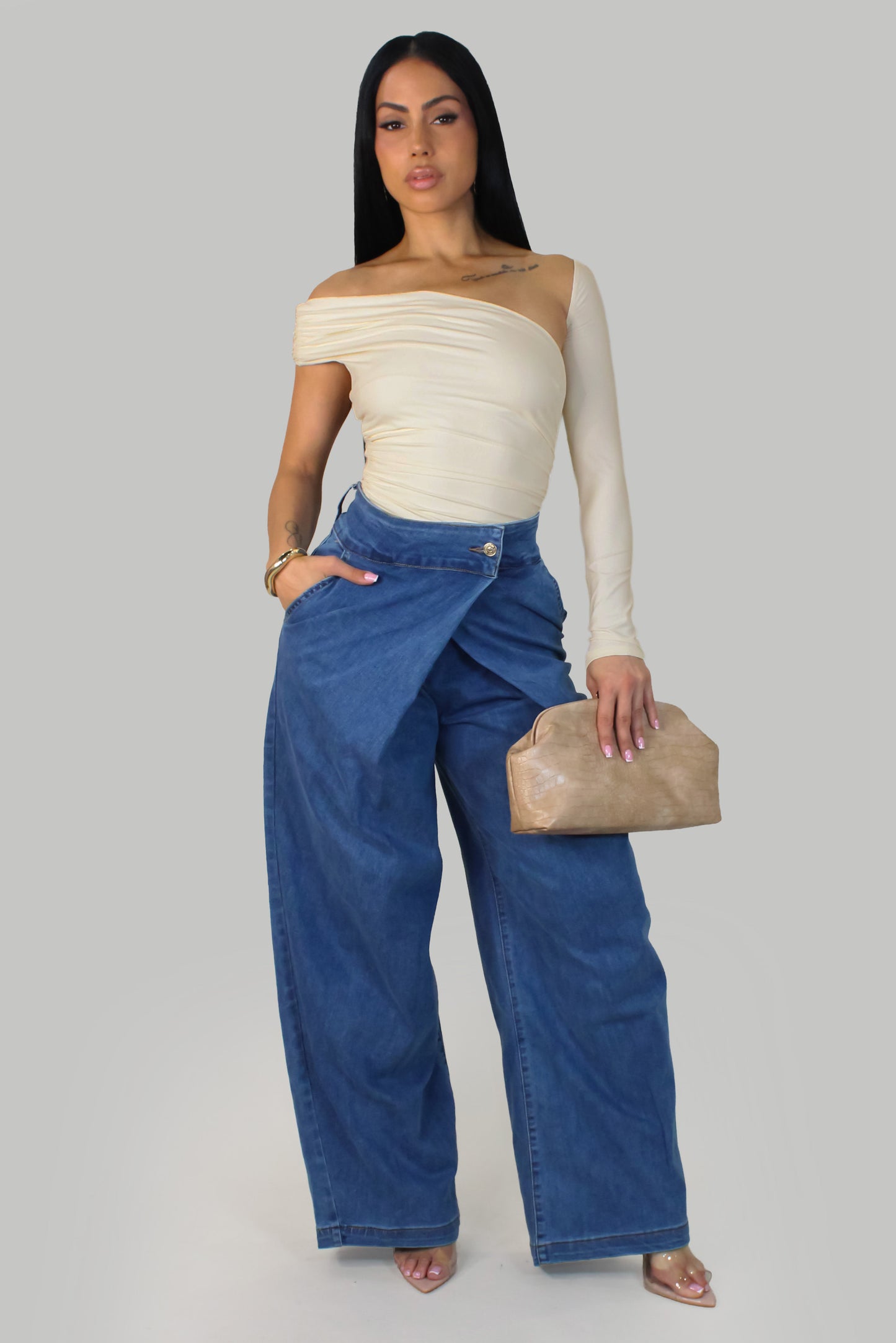 Motion Wrap Pants -Blue
