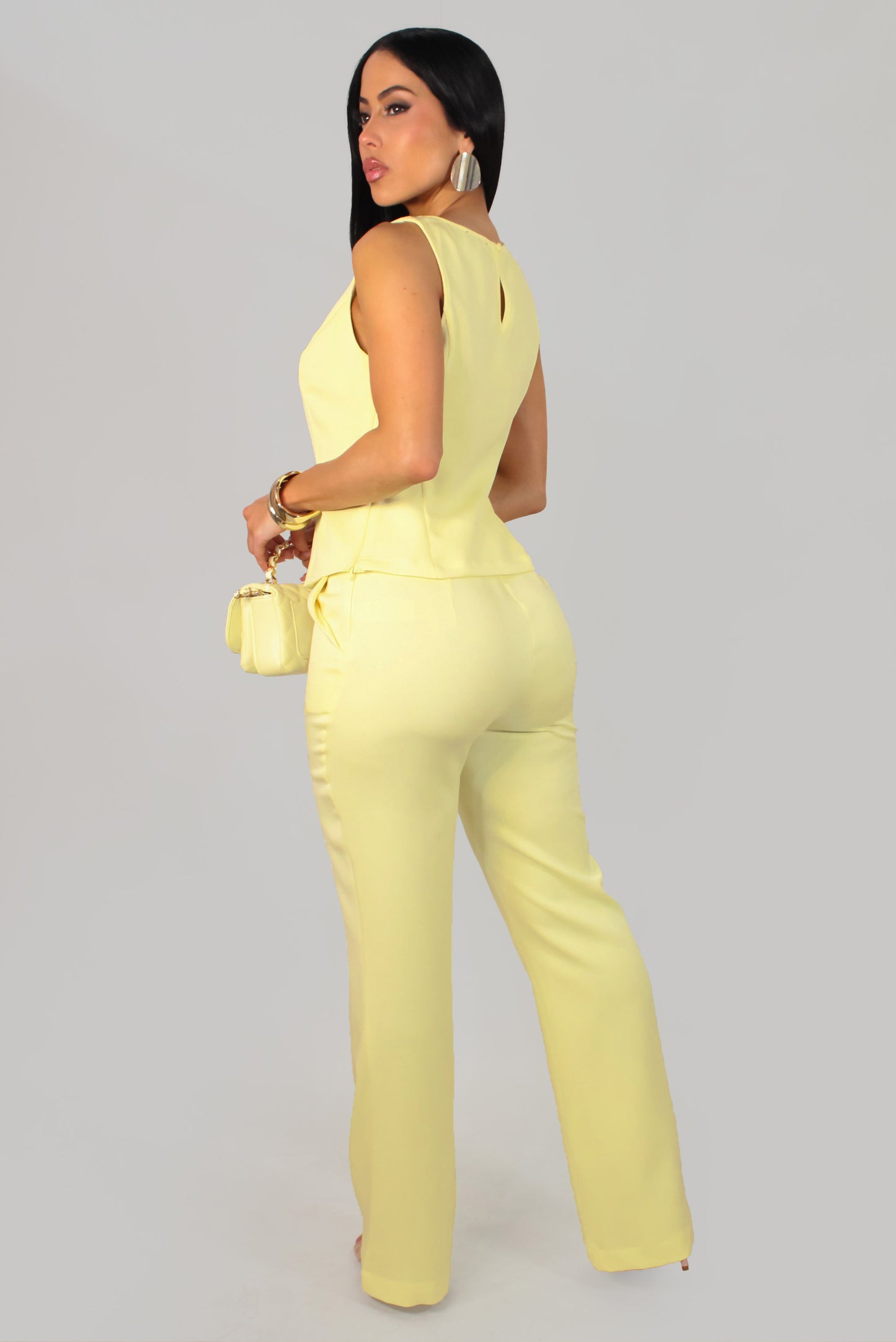 Afternoon Fun Pant Set - Yellow