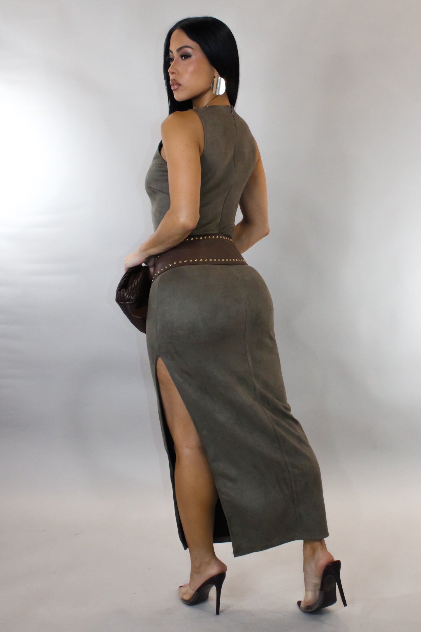 Show Stopper Maxi Dress - Olive