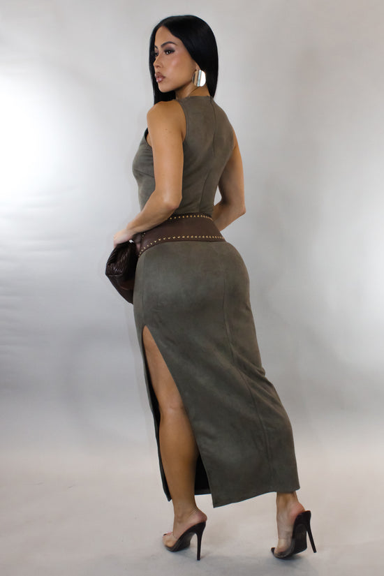 Show Stopper Maxi Dress - Olive