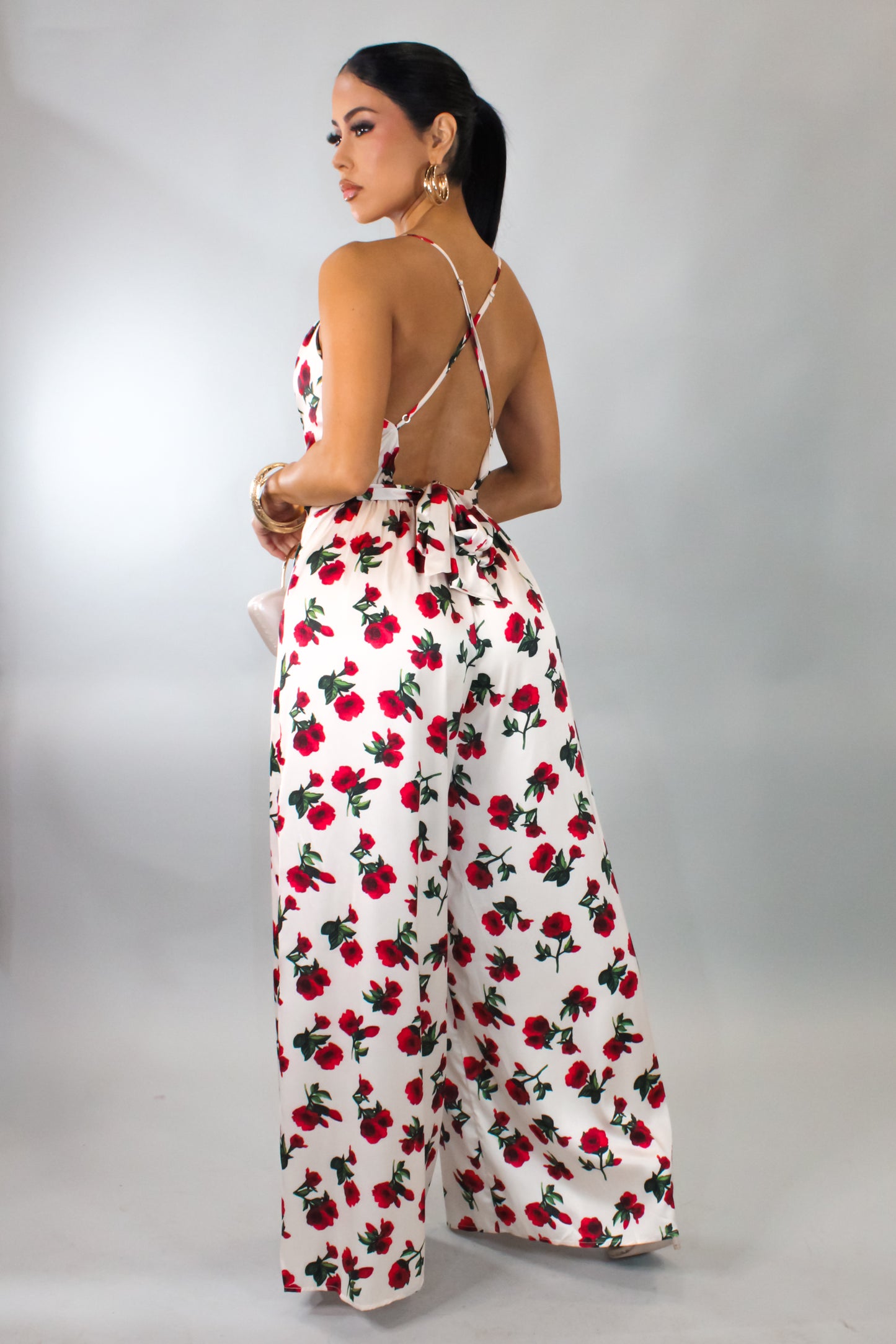 Roses Jumpsuit - Beige