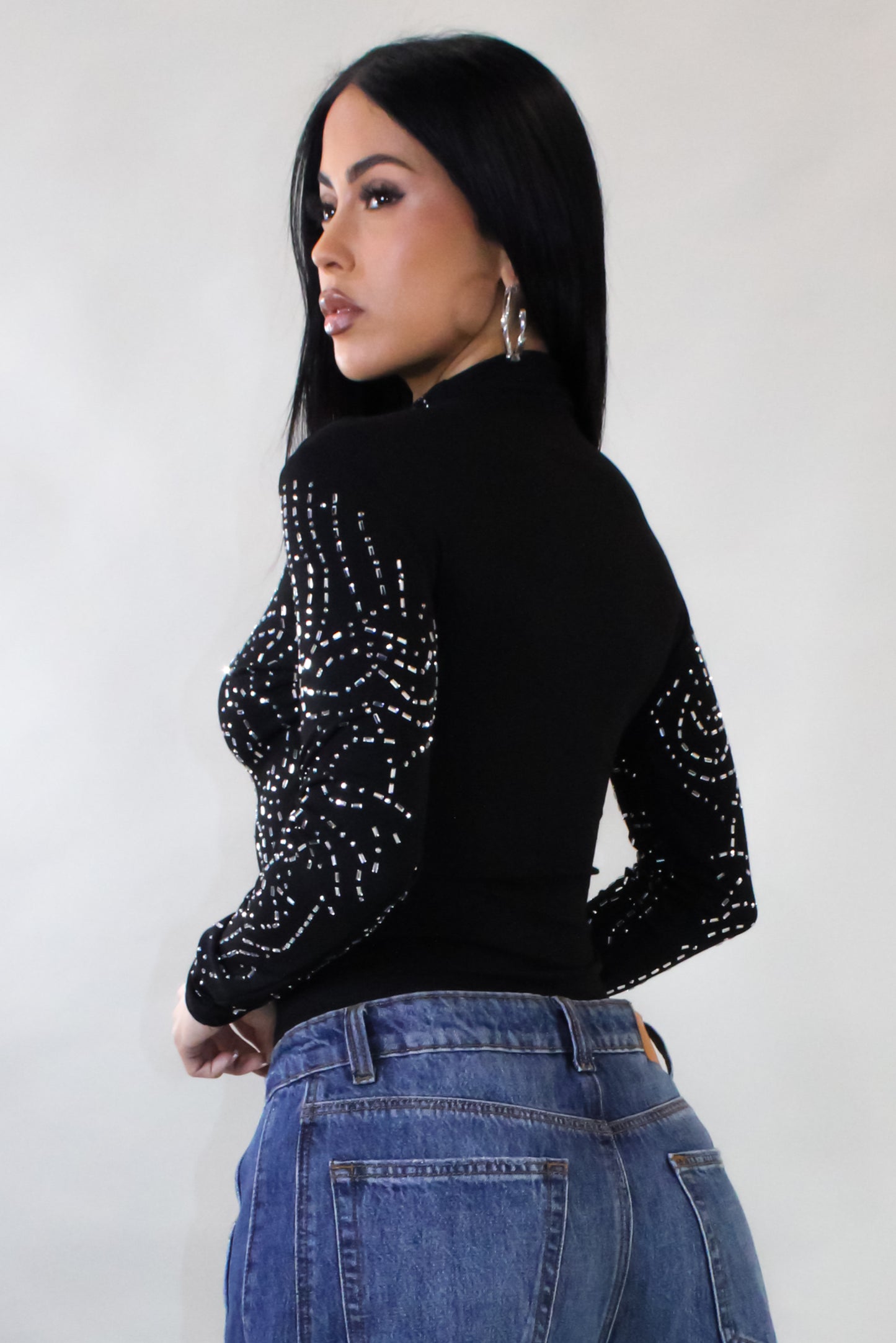 Cafe Dates Bodysuit - Black