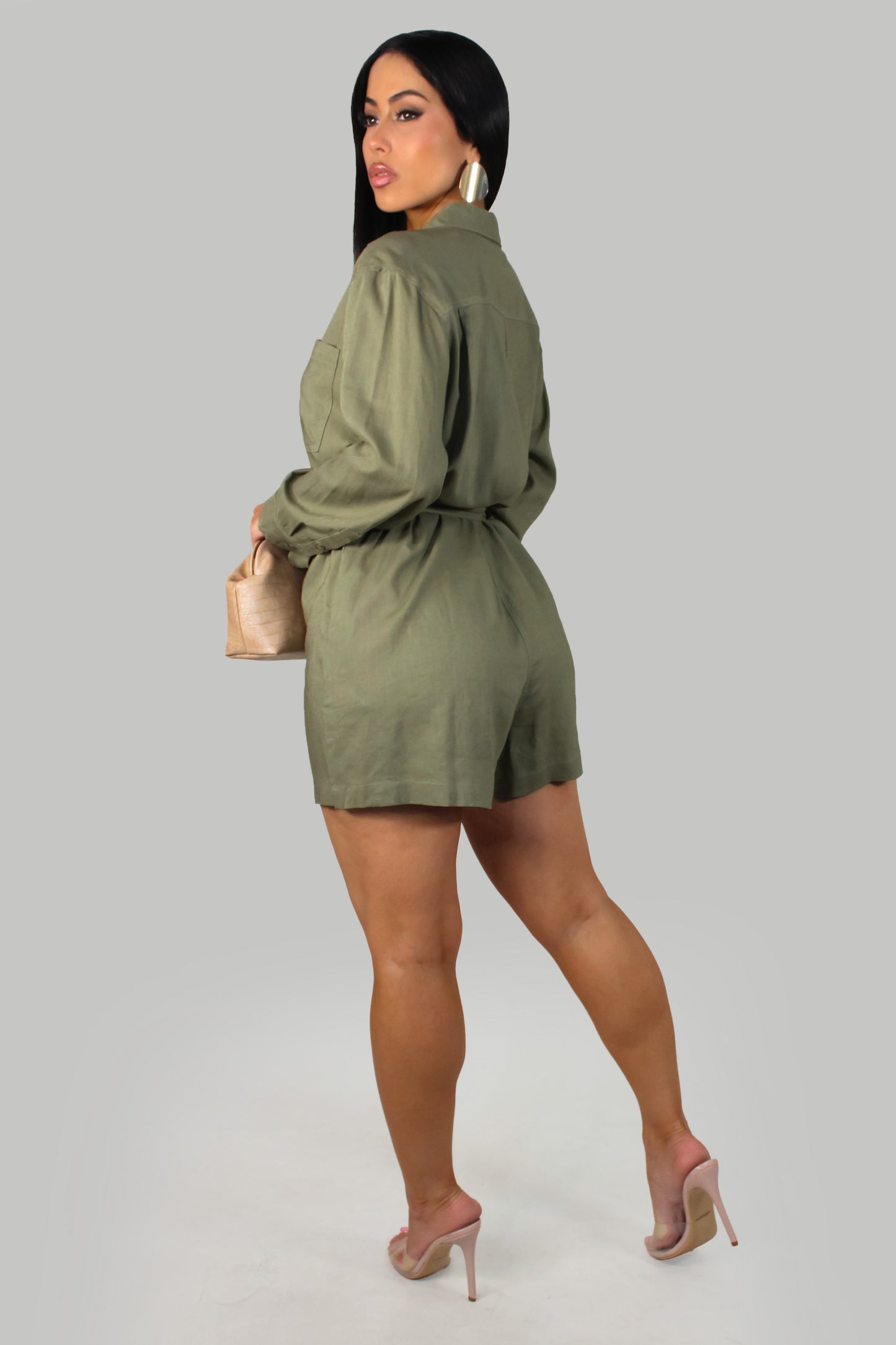 Cami's Romper - Olive
