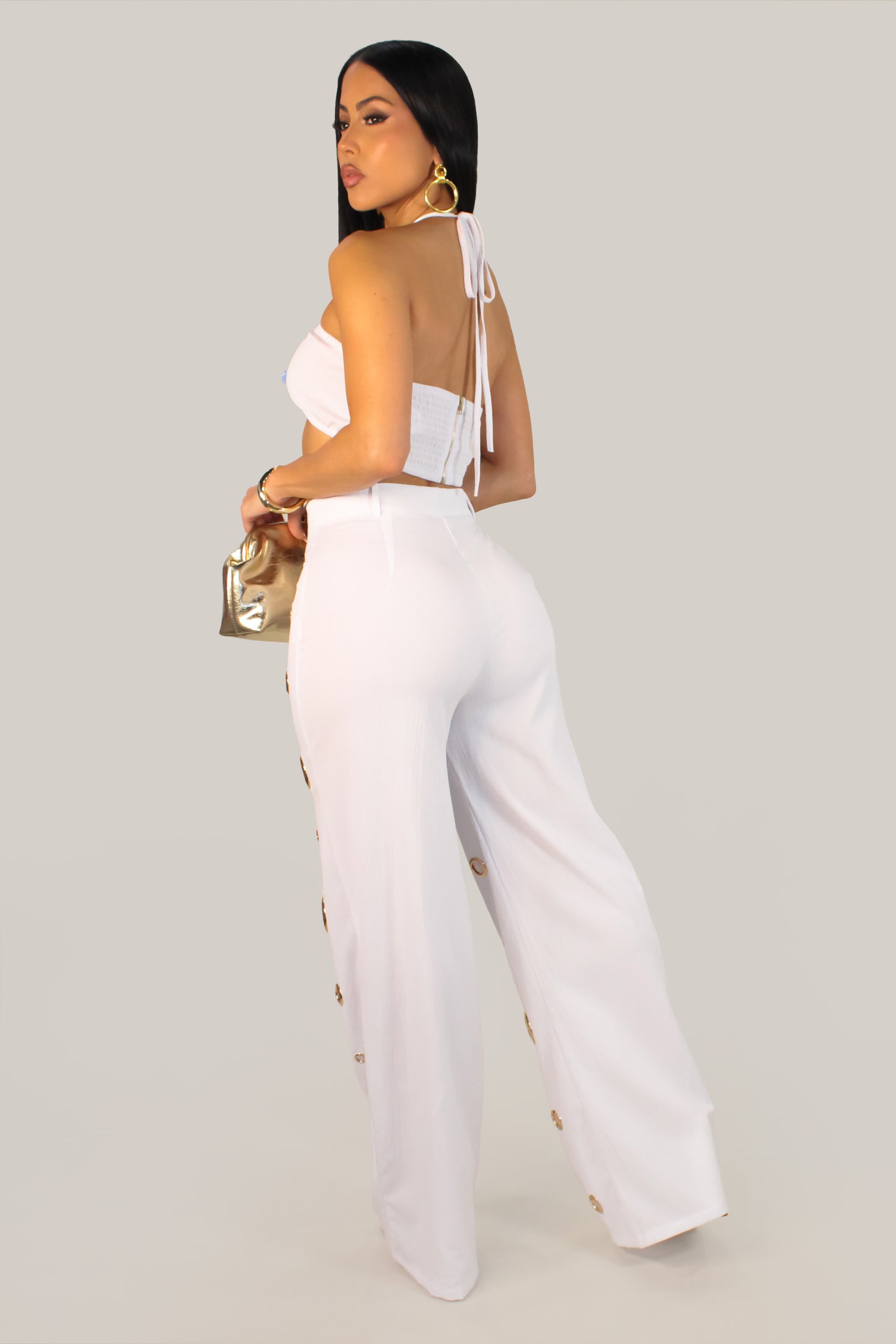 Scenic Pant Set - White