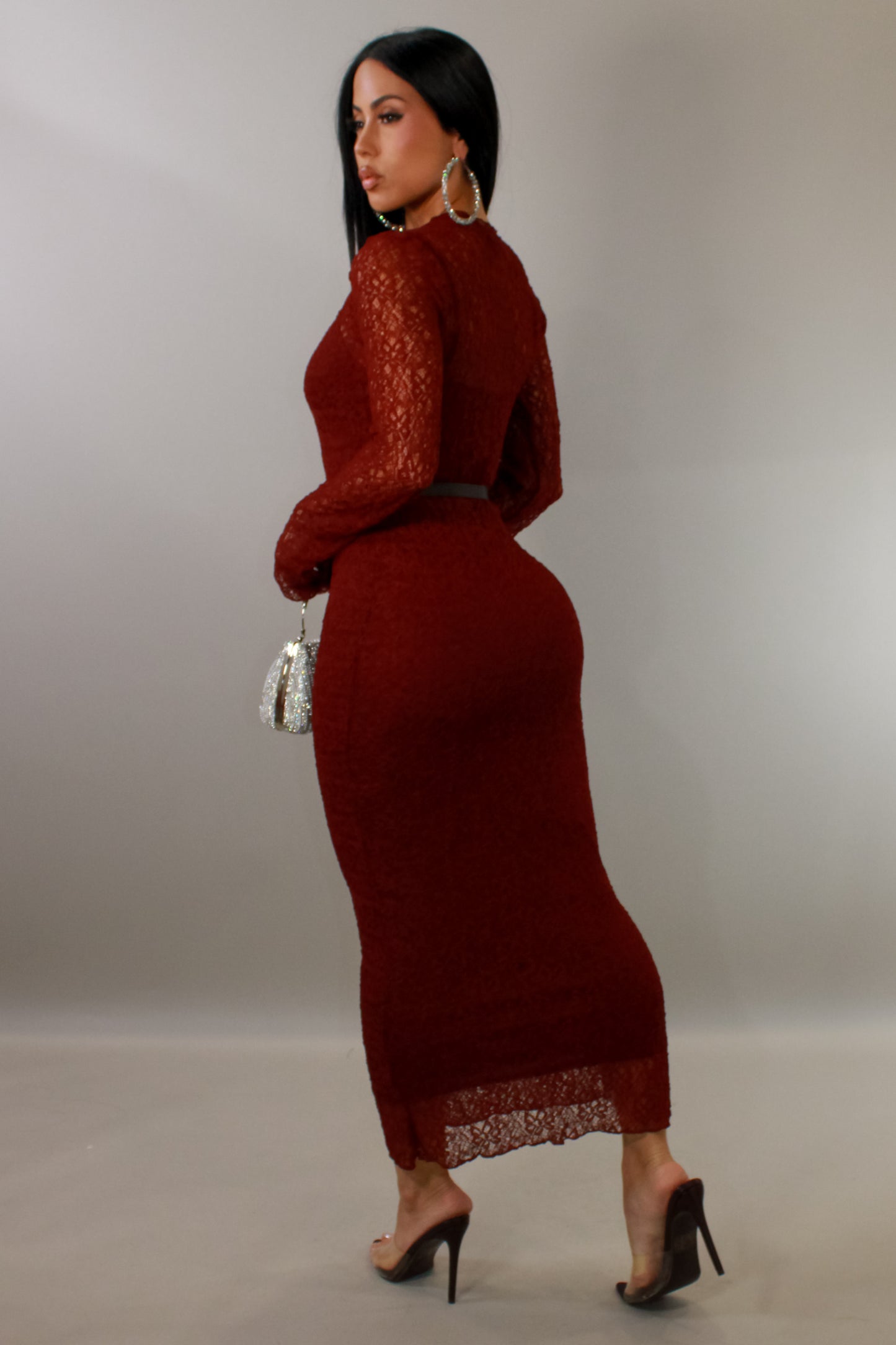 Making Plans Tonight Midi Dress - Red