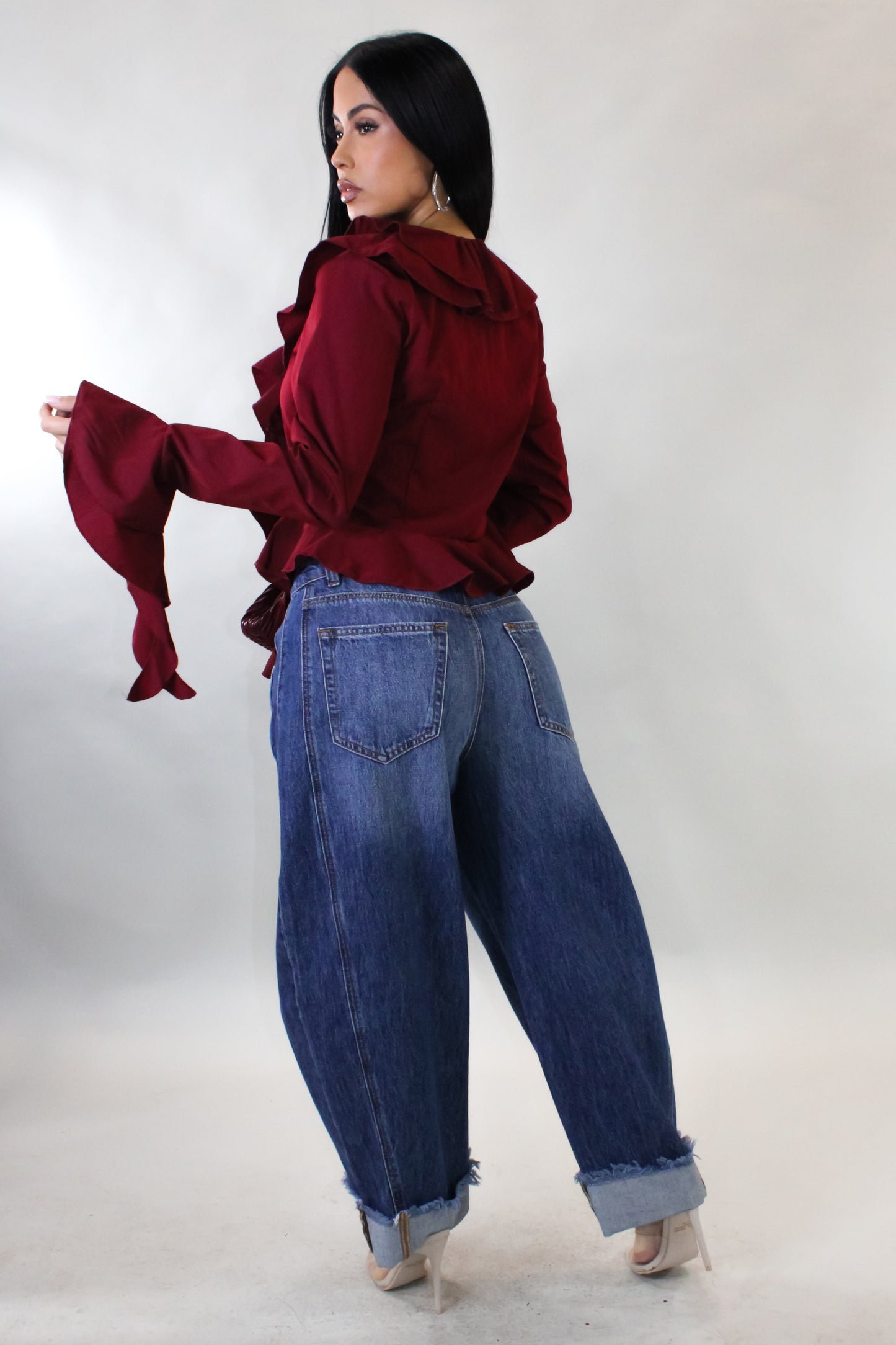 Craving More Blouse - Red