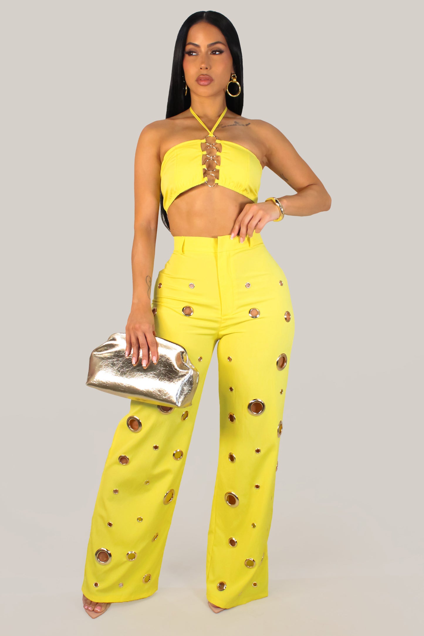 Scenic Pant Set - Yellow