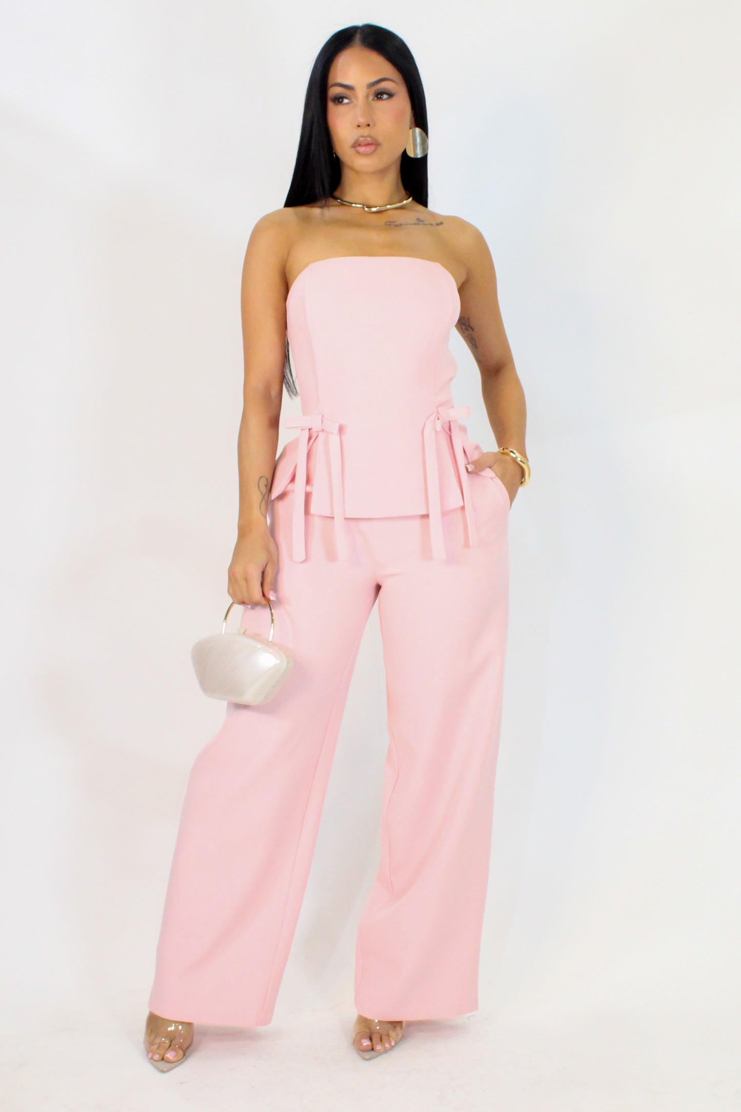 In The Mood Pant Set - Pink