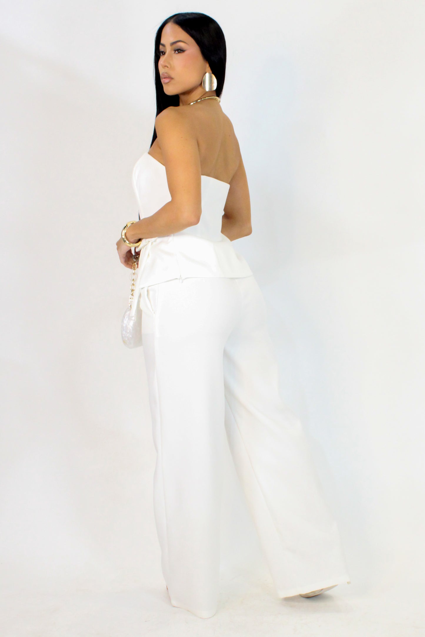 In The Mood Pant Set - White