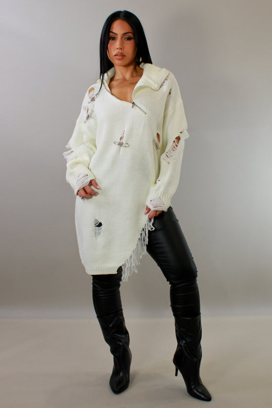 The Not So Basic Sweater -White