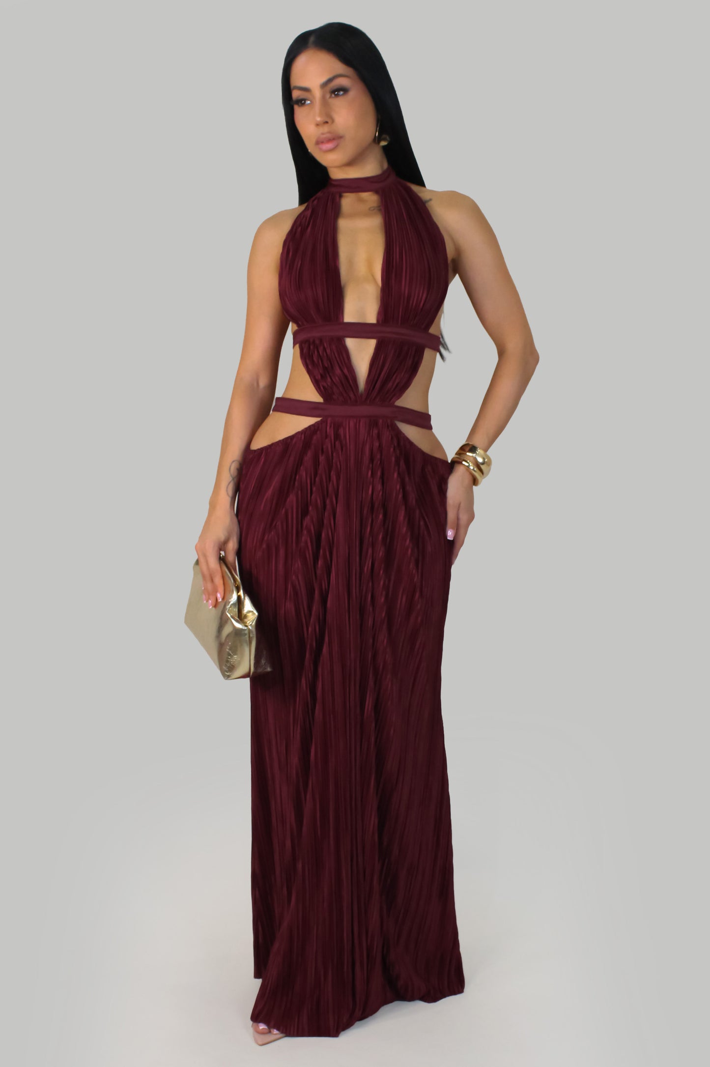 Romantic Midi Dress -Red