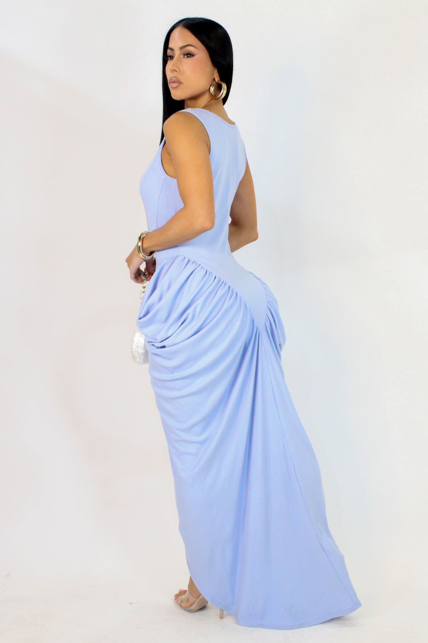 Stuck On This Feeling Maxi Dress - Blue