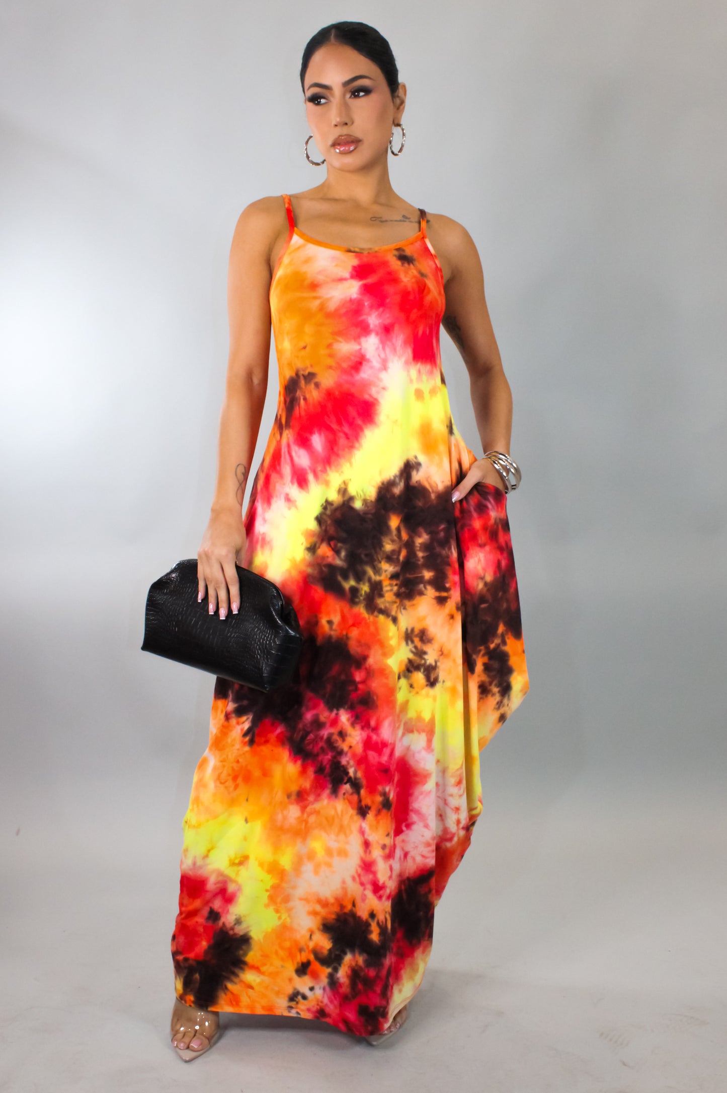 Keep You Distracted Maxi Dress - Yellow