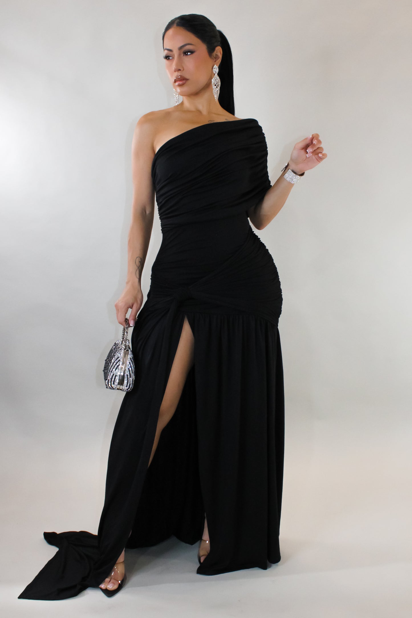 Take Me Home Maxi Dress- Black