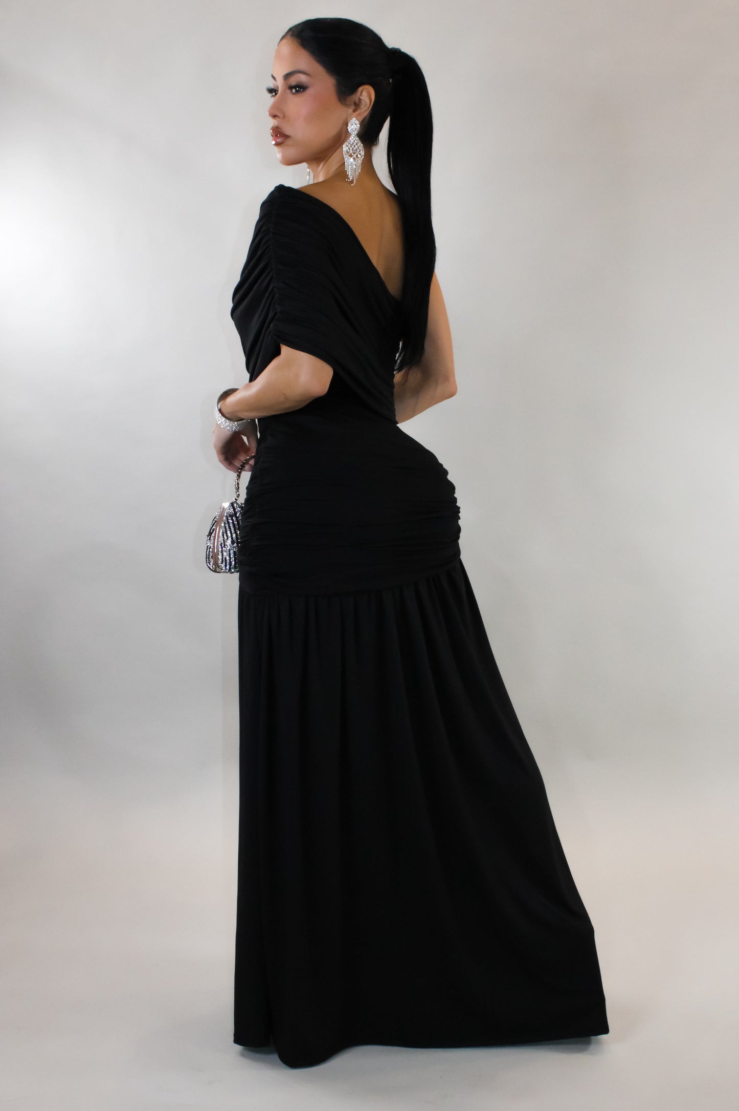 Take Me Home Maxi Dress- Black