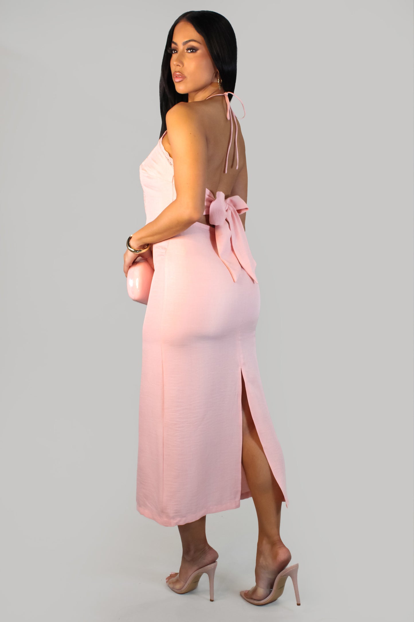 Graceful Muse Dress-Pink