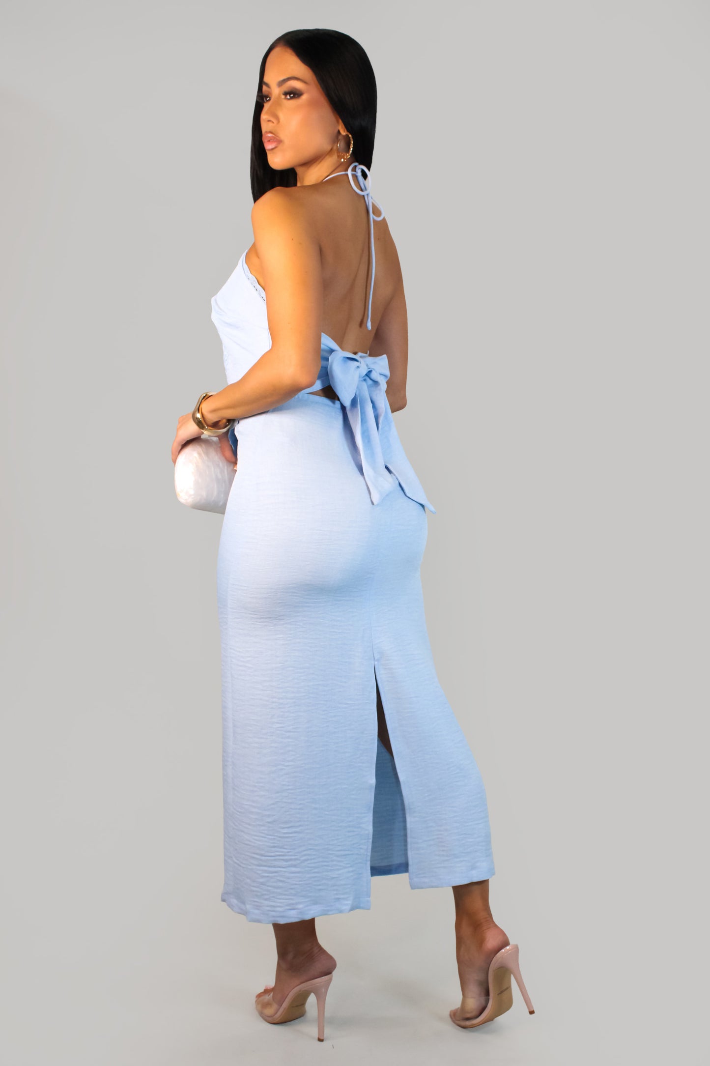 Graceful Muse Dress-Blue