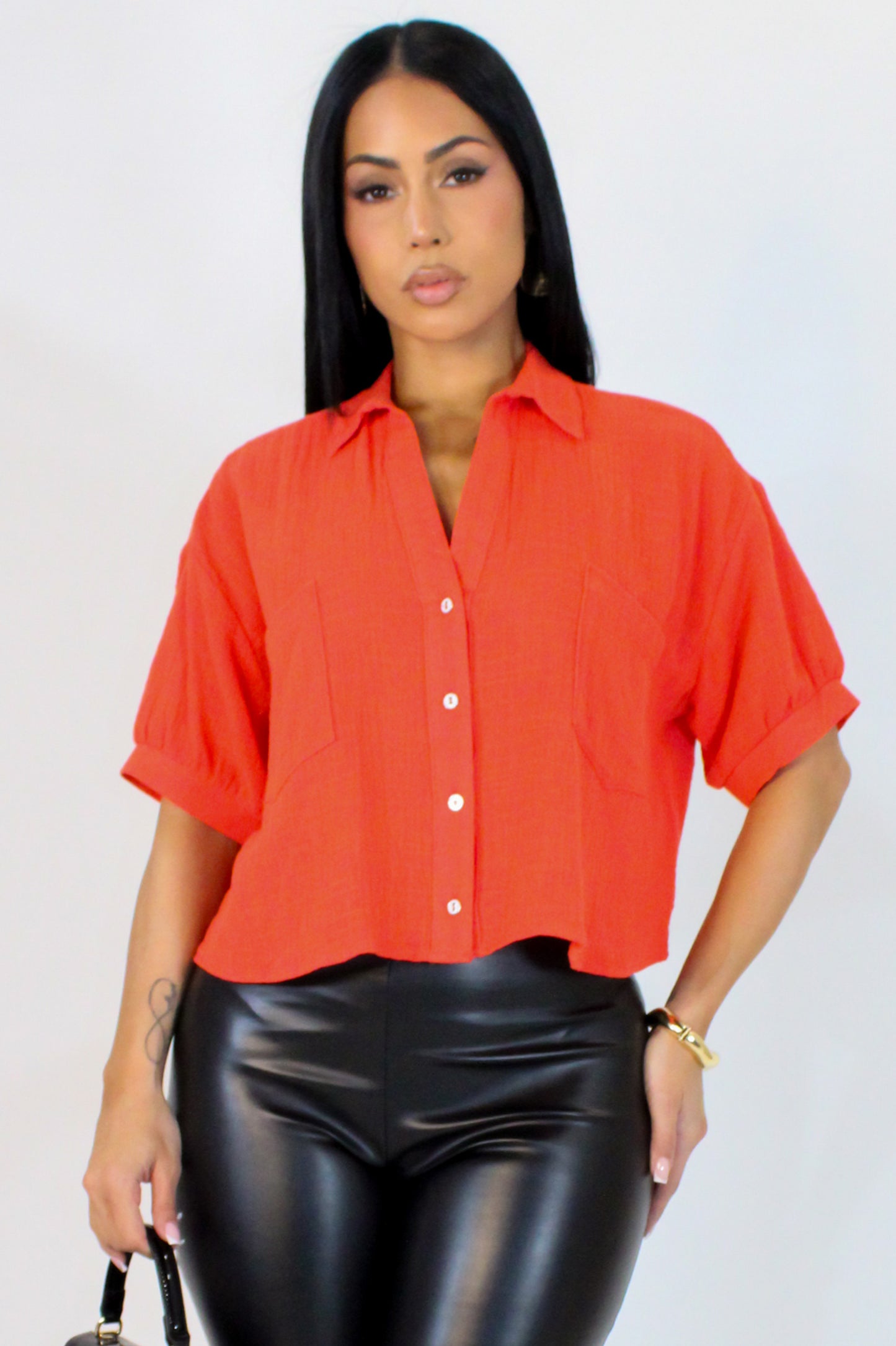 End Of Time Top - Orange