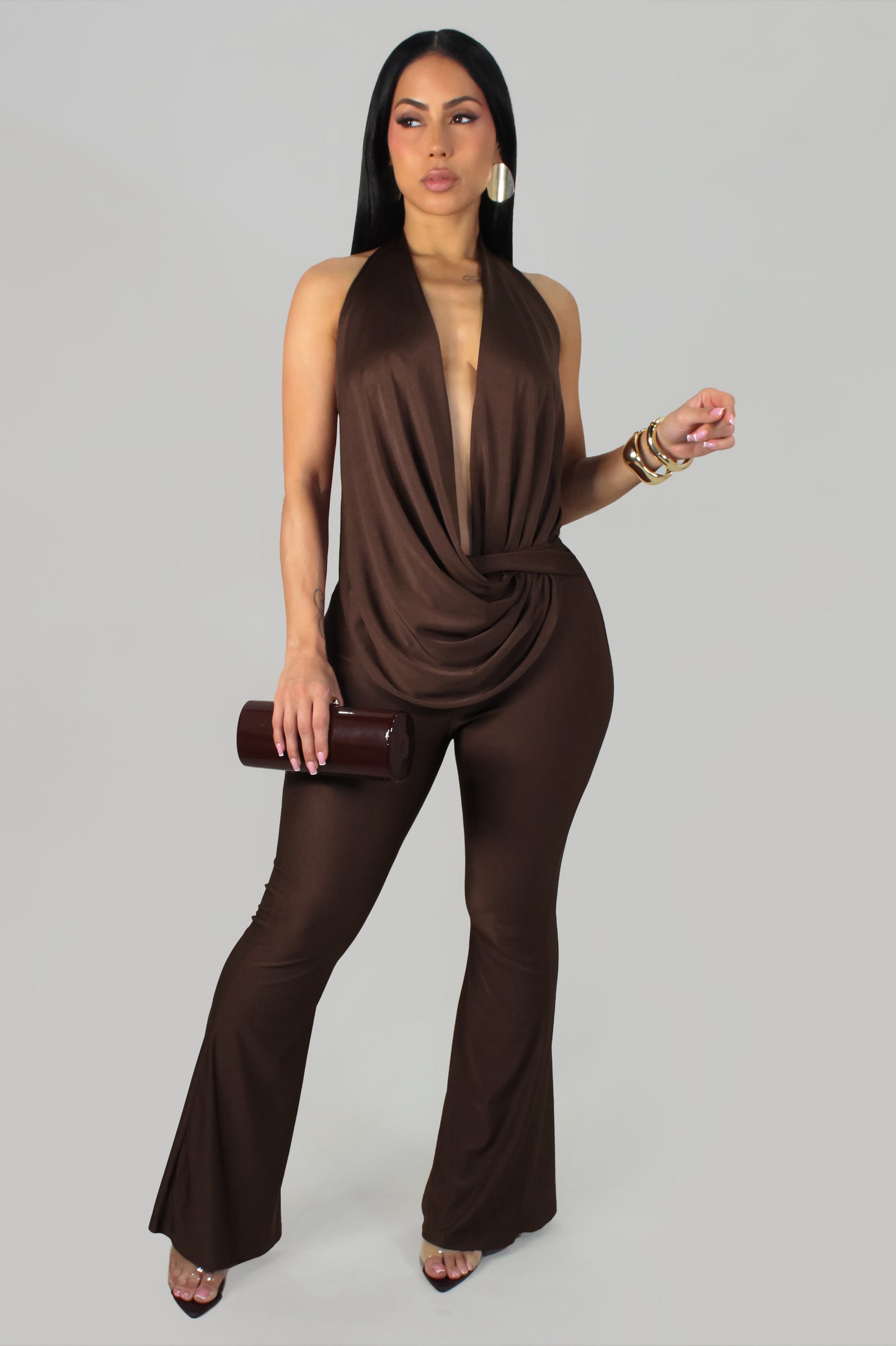 Maxine Jumpsuit - Brown