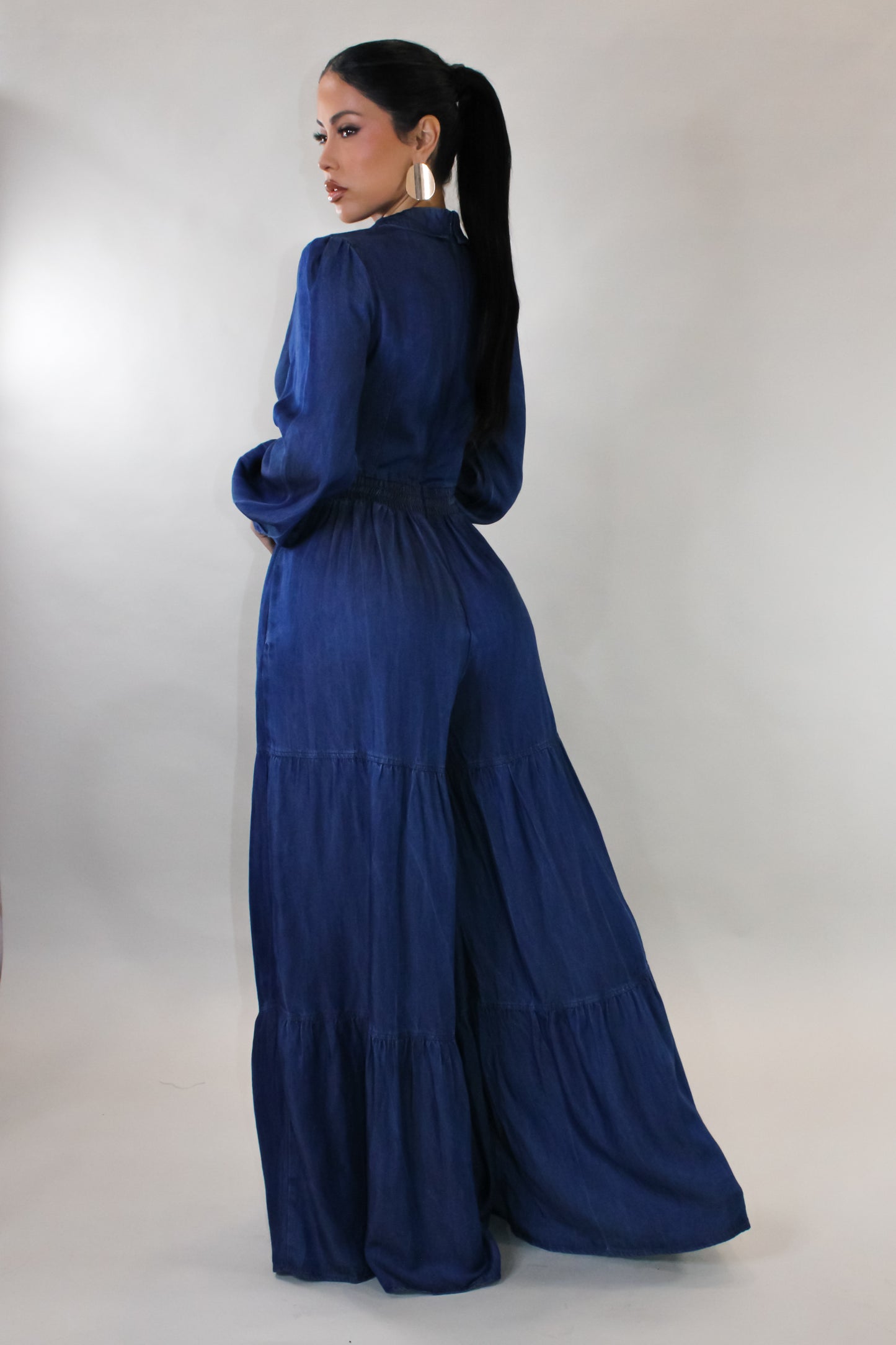 Crave More Jumpsuit - Denim